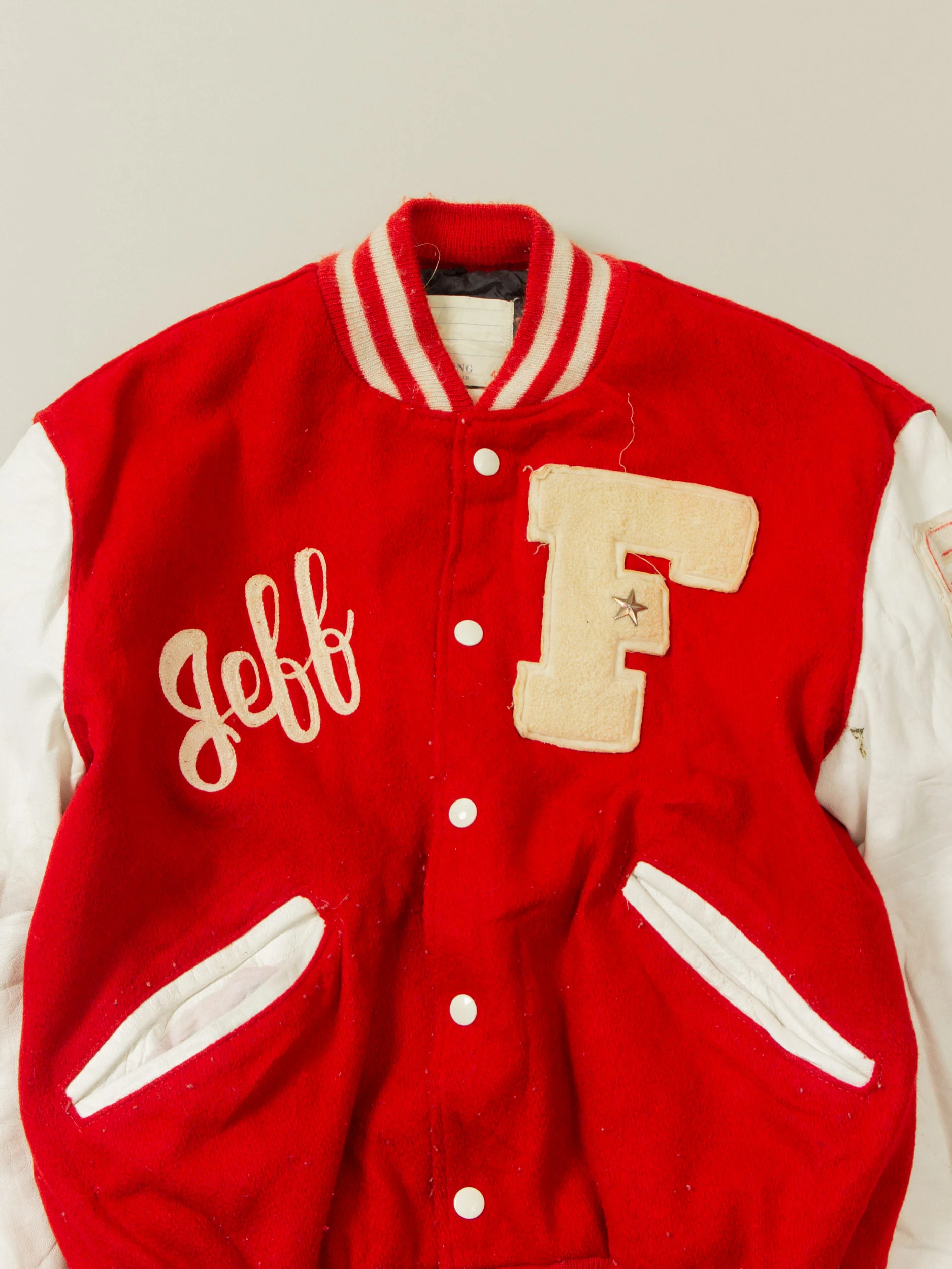 Vtg 1980s 'Fort Walton Beach High' Varsity Jacket - Made in USA (S) - Image 4
