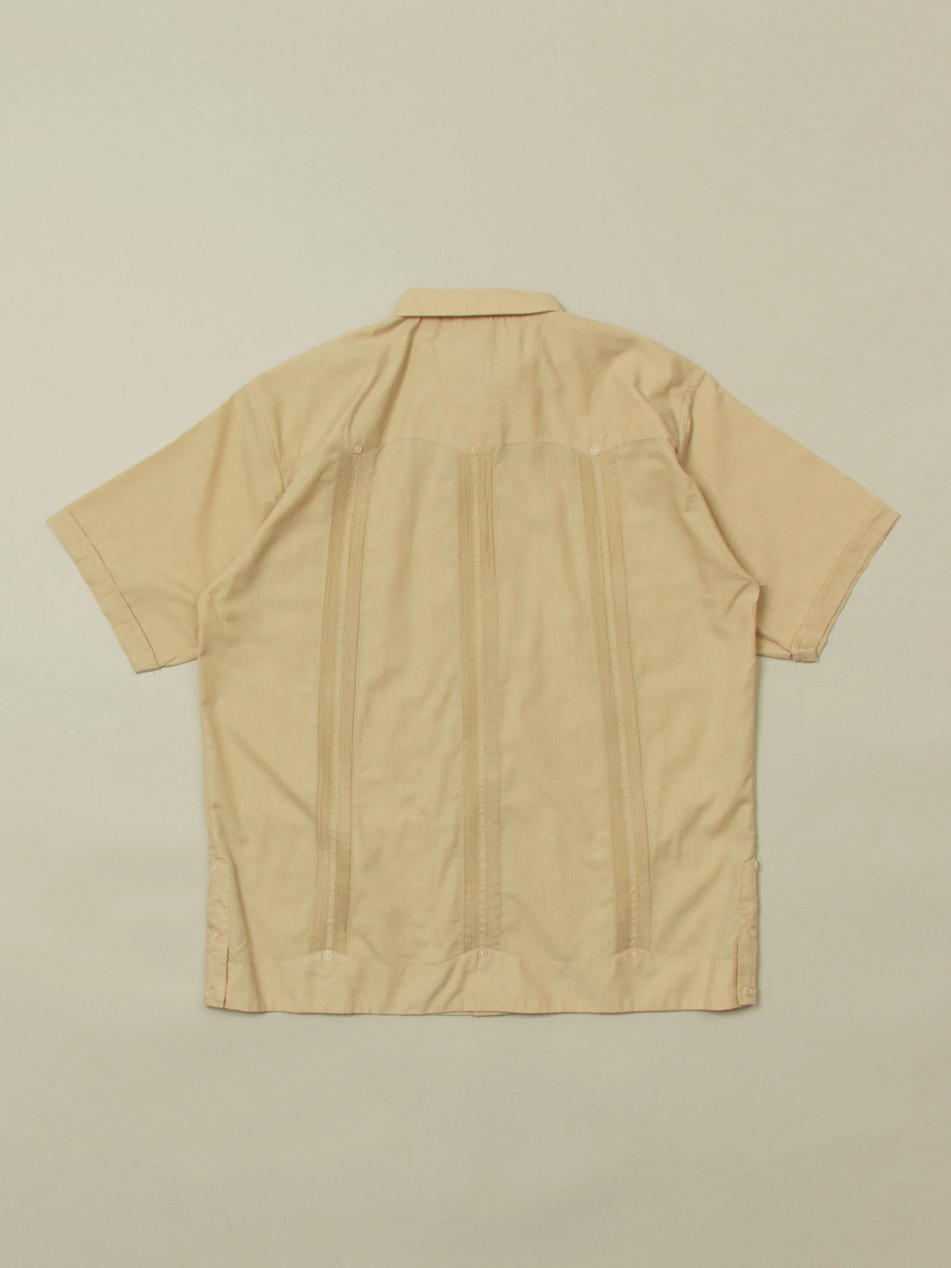 Vtg 1980s Guayabera Cuban Shirt – Made in Mexico (L) - Image 5