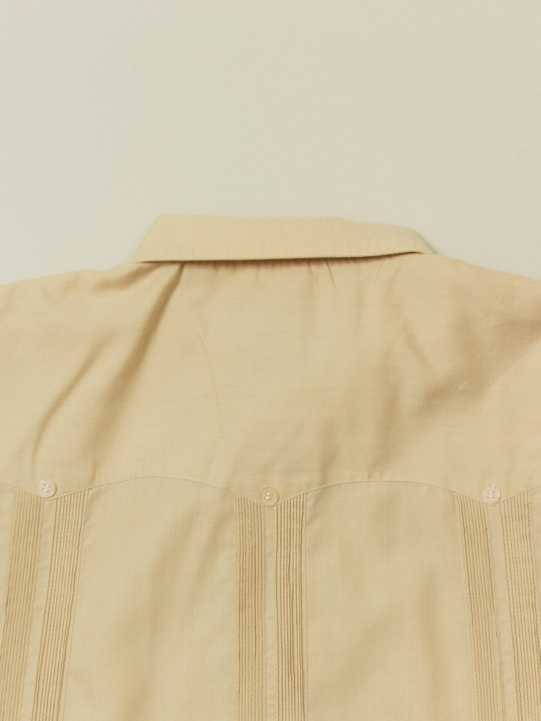 Vtg 1980s Guayabera Cuban Shirt – Made in Mexico (L) - Image 7