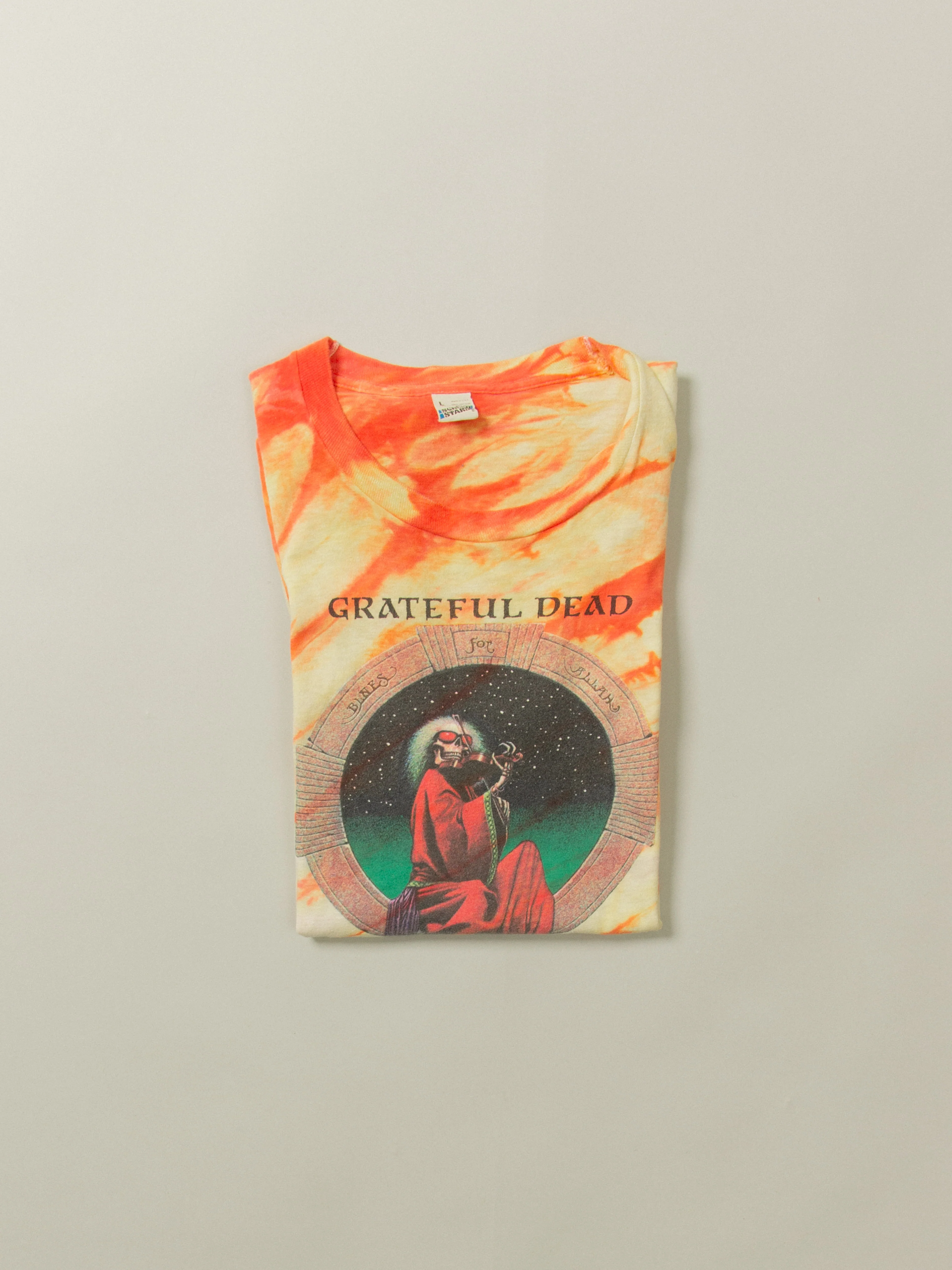 Vtg 1987 Single Stitch Tie Die Grateful Dead Tee - Made in USA (M) - Image 8
