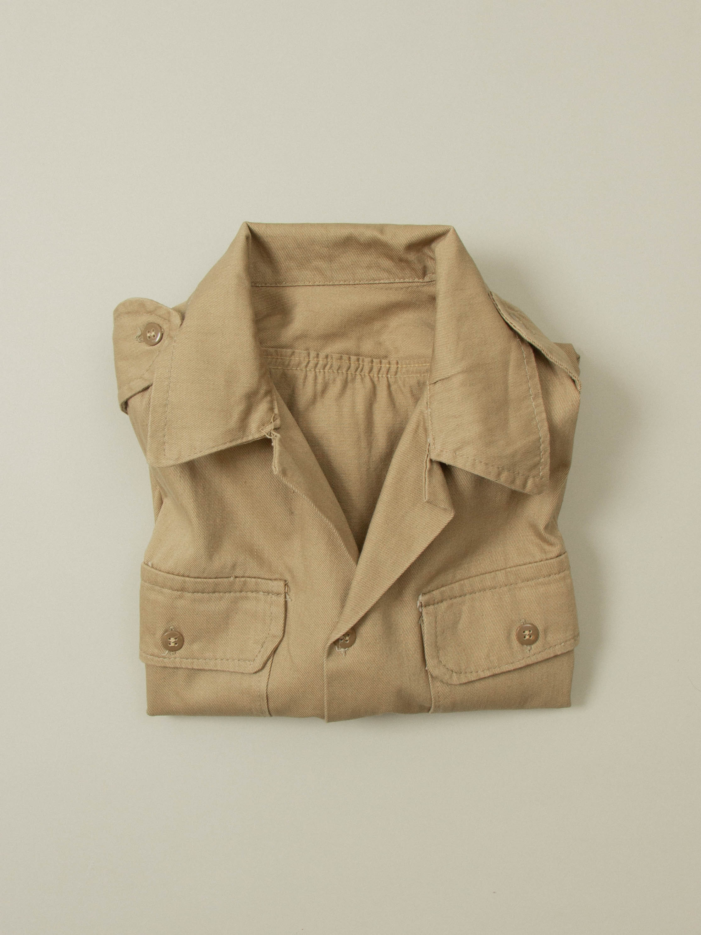 Vtg 1980s Greek Army Officer Shirt (XS) - Image 2
