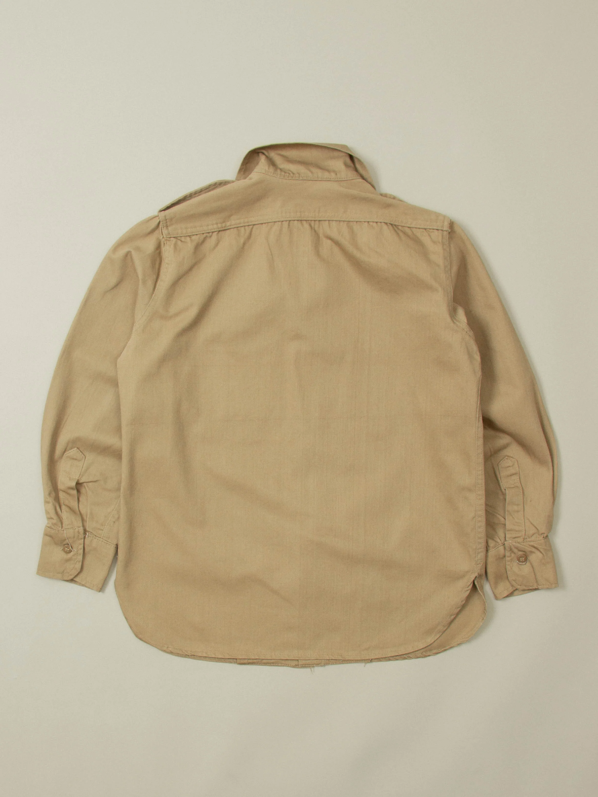 Vtg 1980s Greek Army Officer Shirt (XS) - Image 3