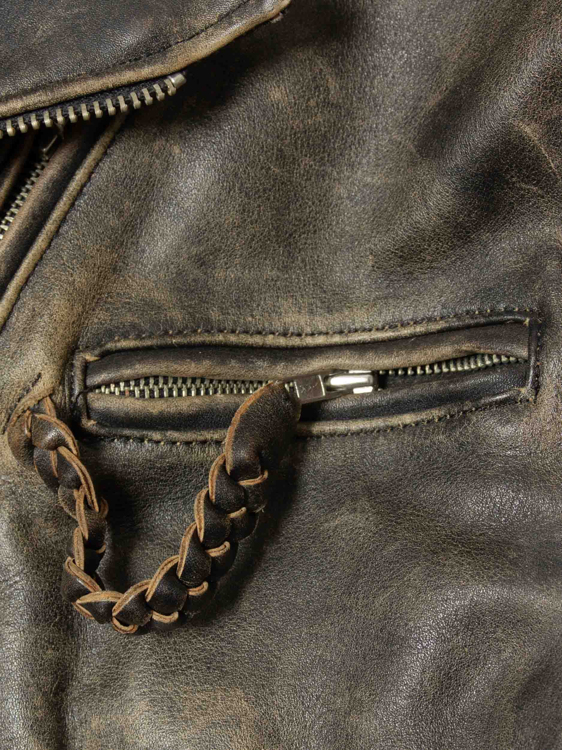 Vtg 1980s Harley-Davidson Leather Motorcycle Jacket – Made in USA (L) - Image 5
