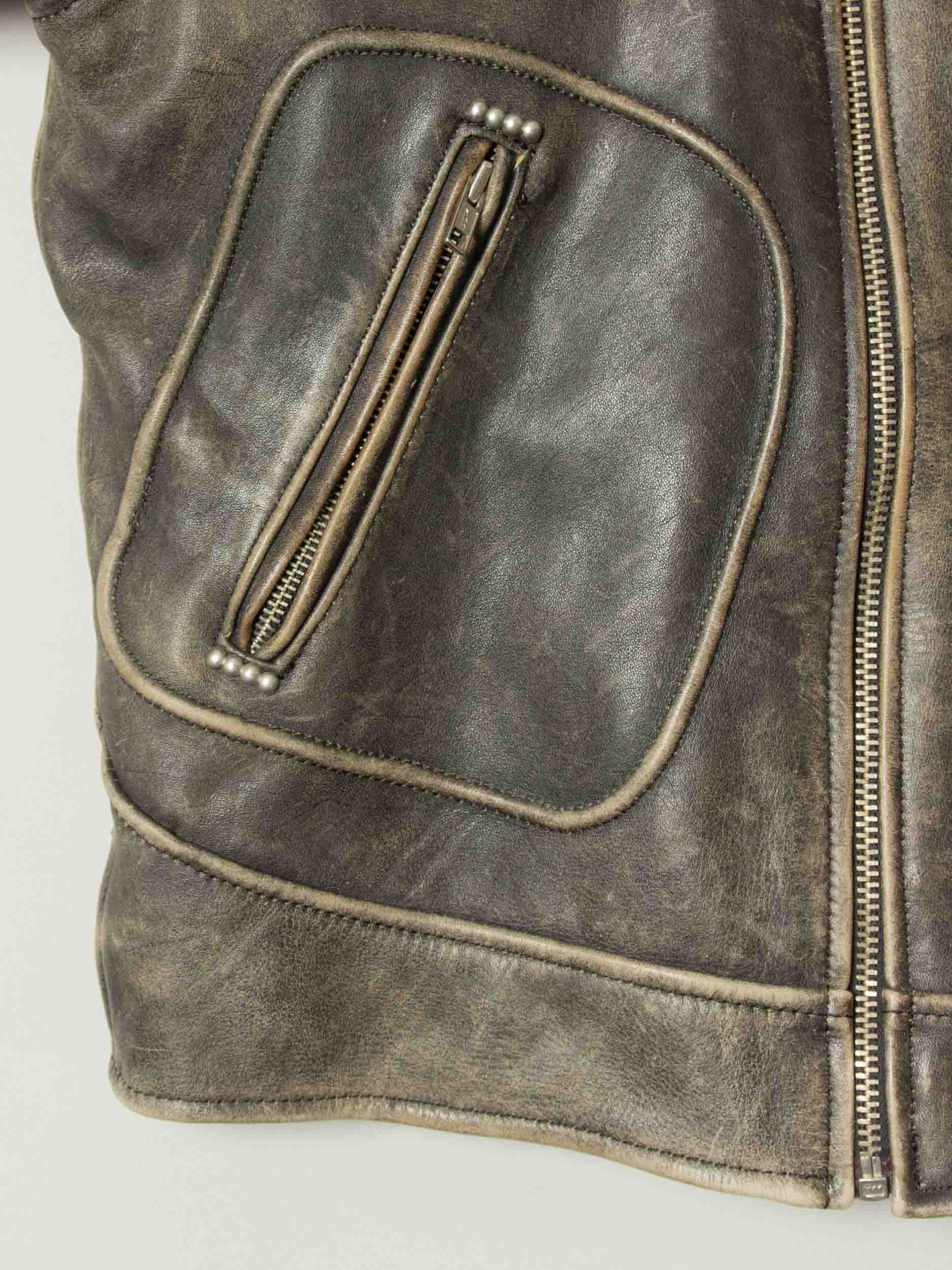 Vtg 1980s Harley-Davidson Leather Motorcycle Jacket – Made in USA (L) - Image 8
