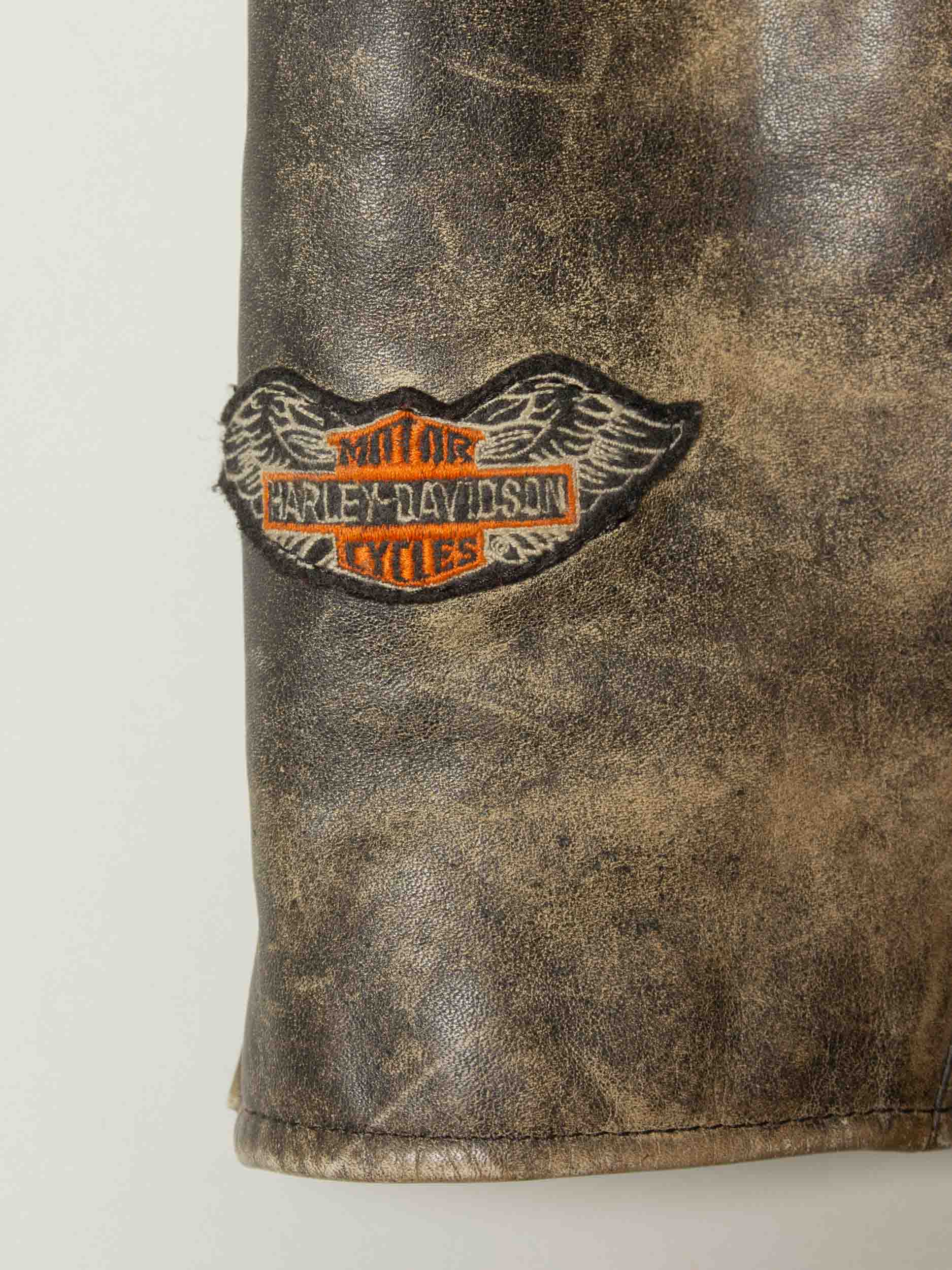 Vtg 1980s Harley-Davidson Leather Motorcycle Jacket – Made in USA (L) - Image 9