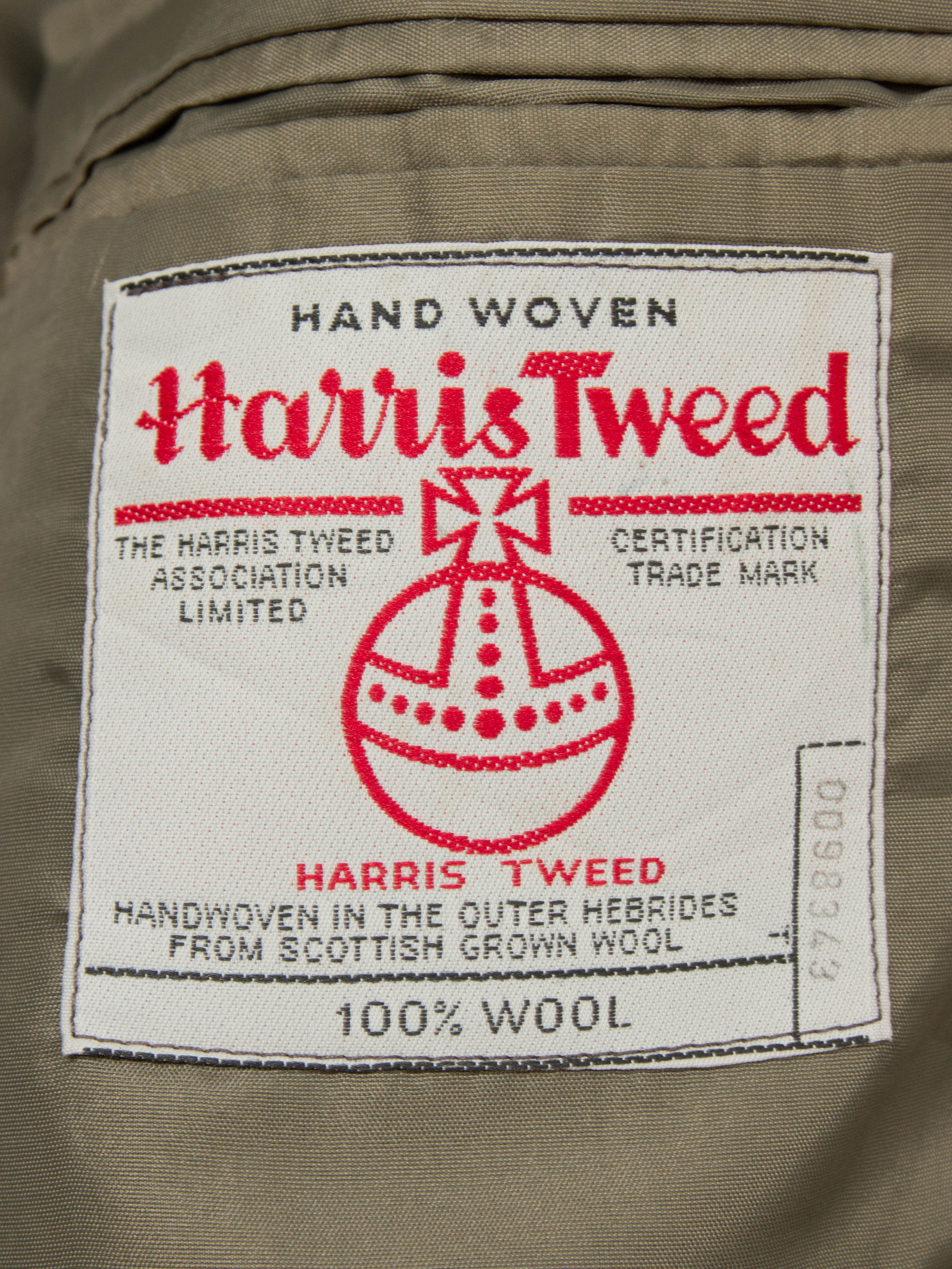 Vtg 1980s Harris Tweed Wool Blazer (L) - Image 2