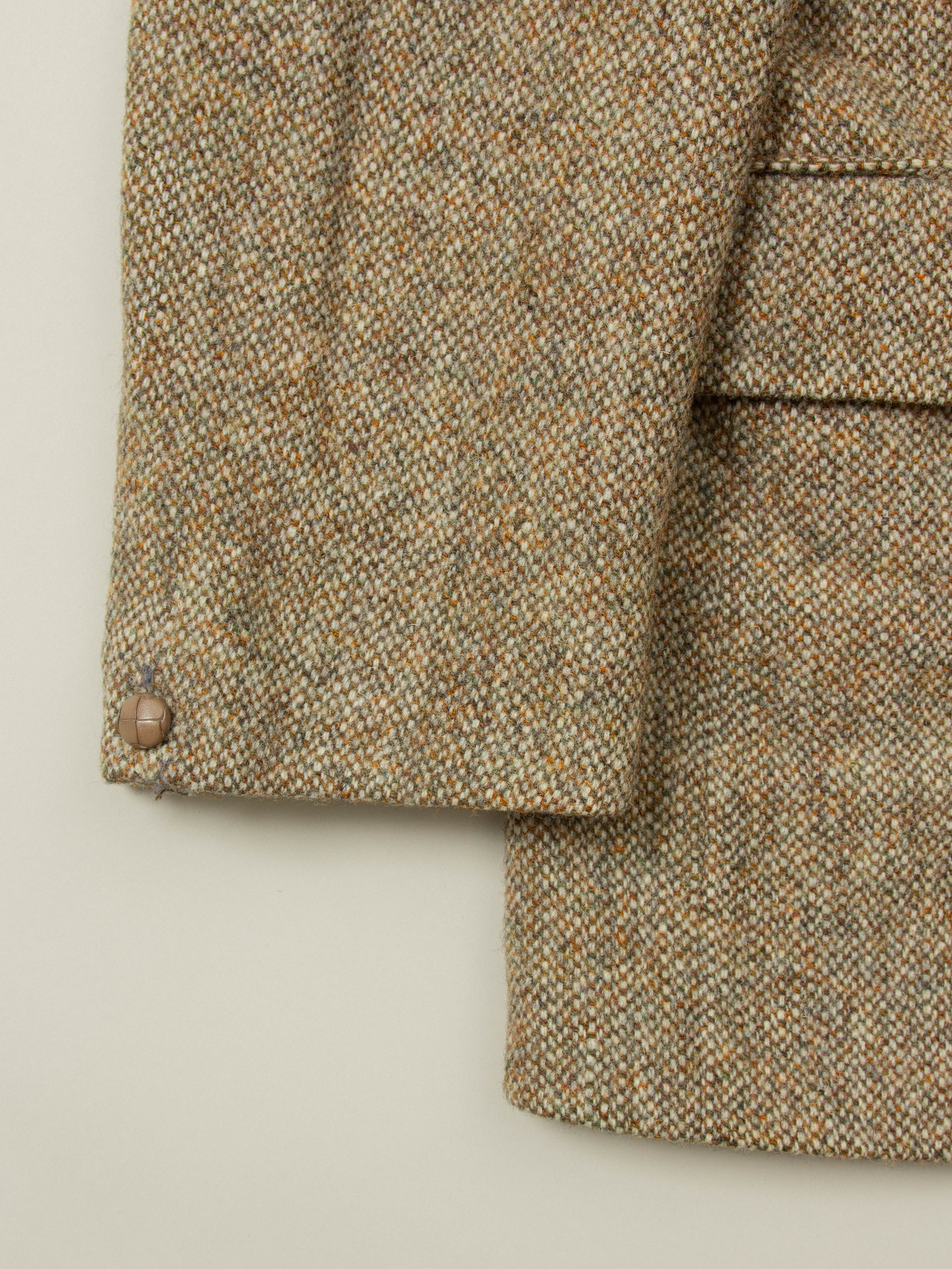 Vtg 1980s Harris Tweed Wool Blazer (L) - Image 4