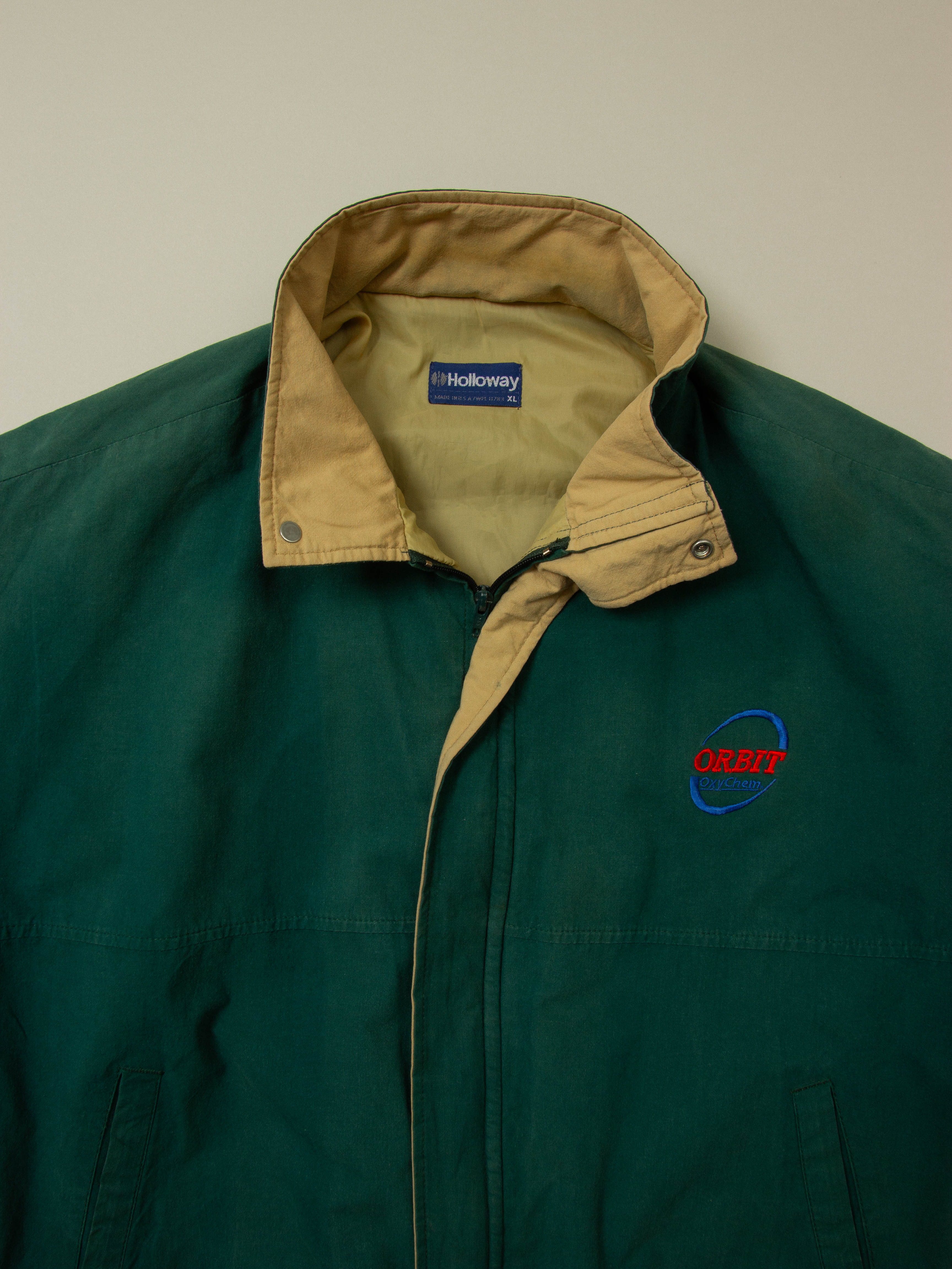 Vtg 1980s Holloway Sports Bomber Jacket - Made in USA (XL) - Image 2