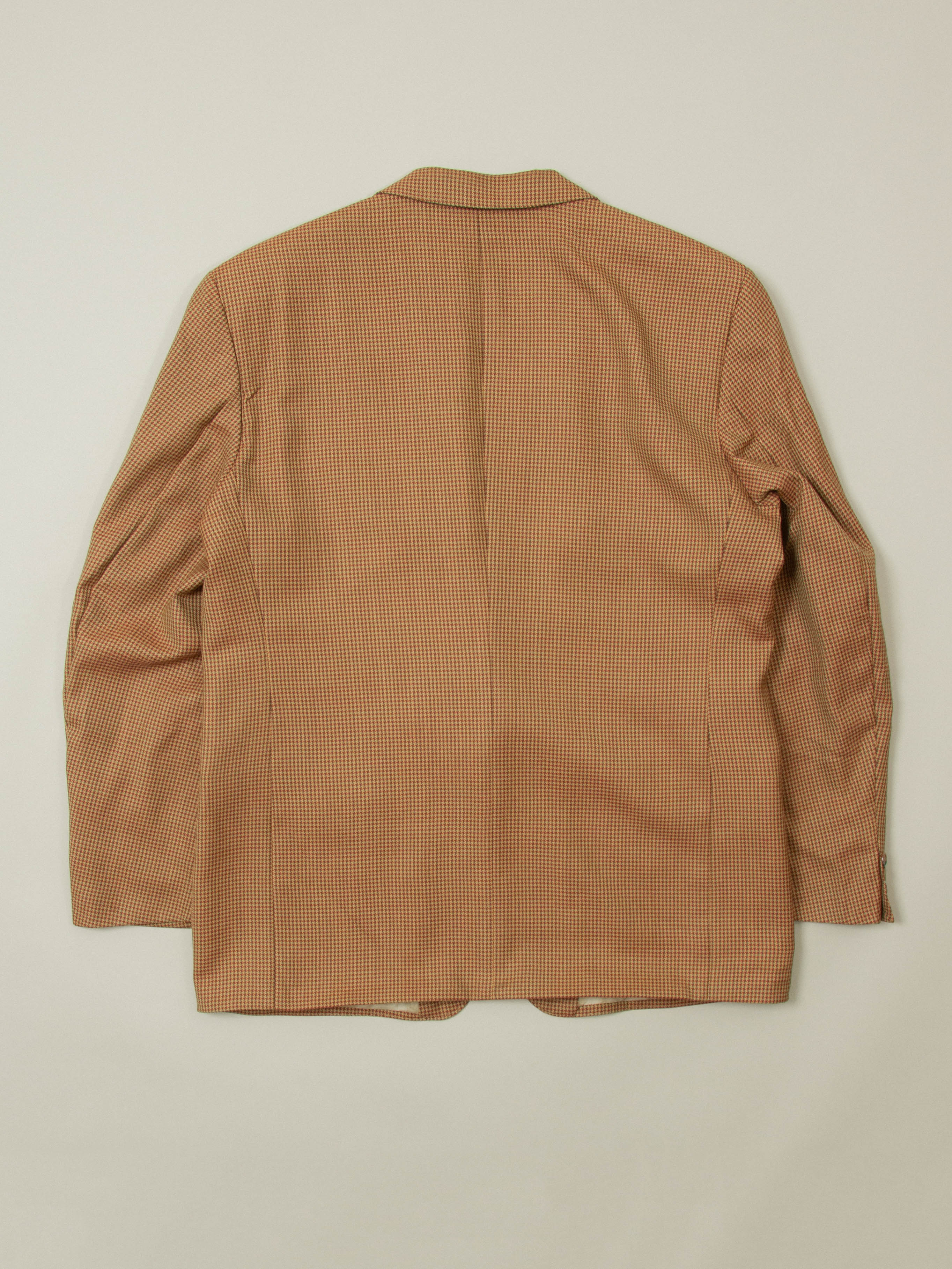 Vtg 1980s Houndstooth Wool Blazer (XL) - Image 3
