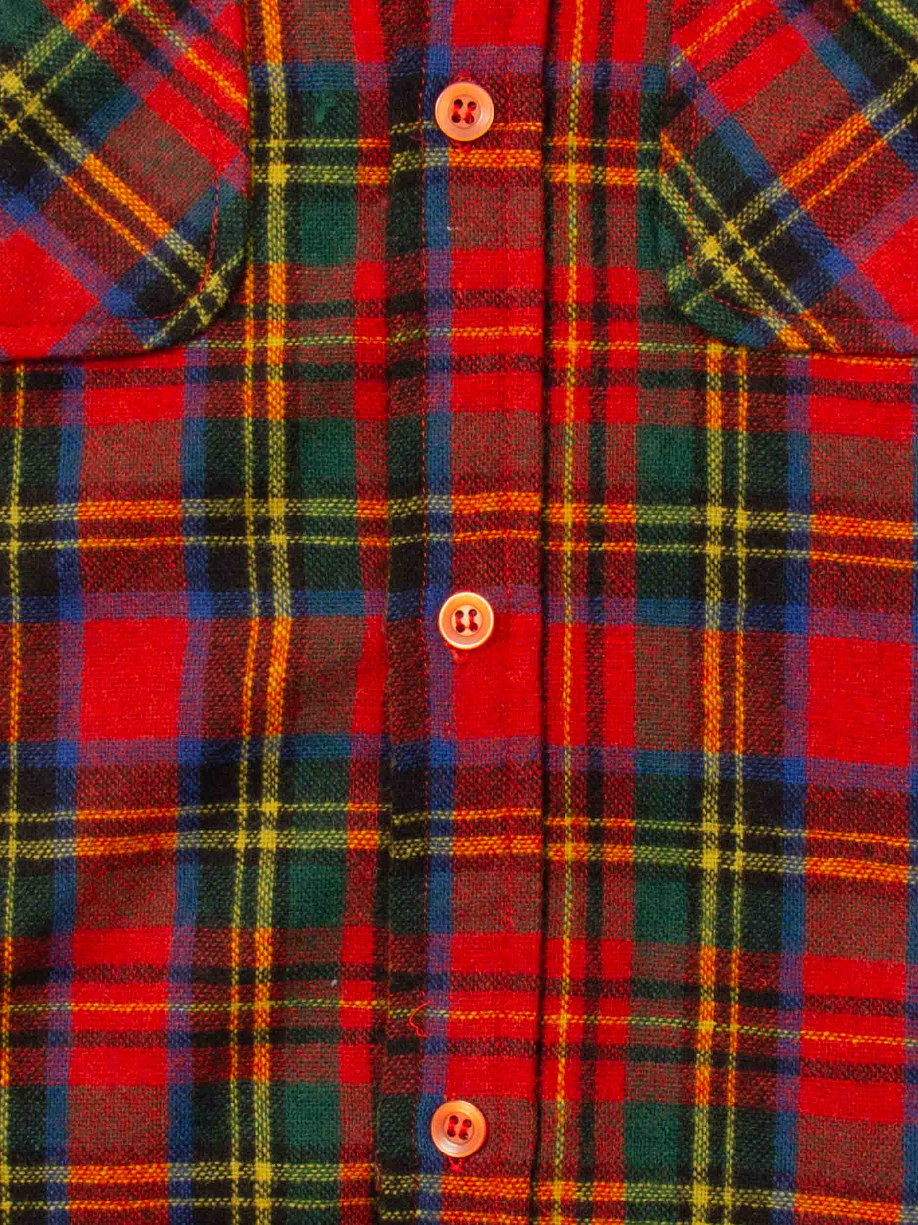 Vtg 1980s JCPenney Wool Shirt – Made in Korea (XS) - Image 4