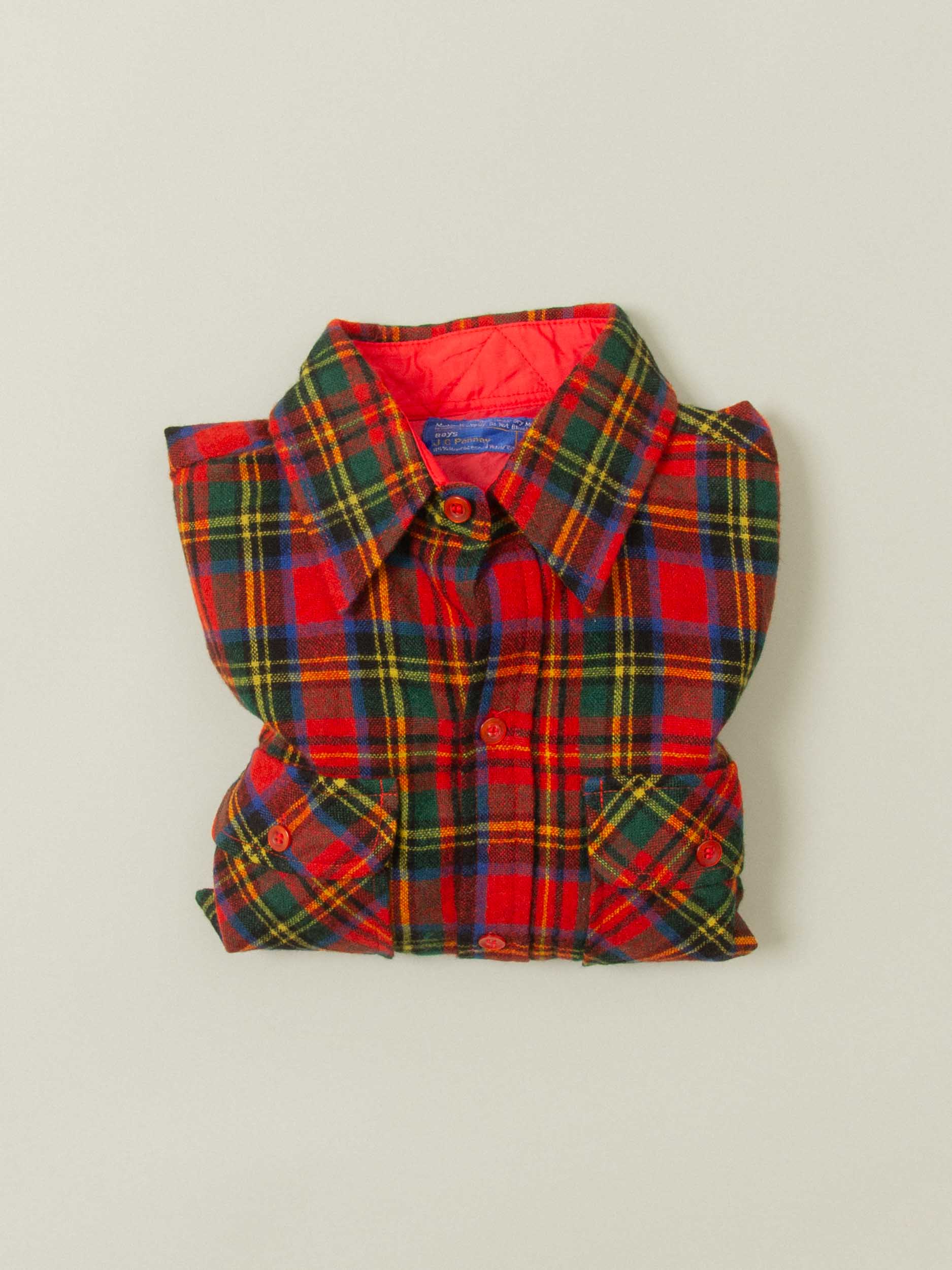 Vtg 1980s JCPenney Wool Shirt – Made in Korea (XS) - Image 6