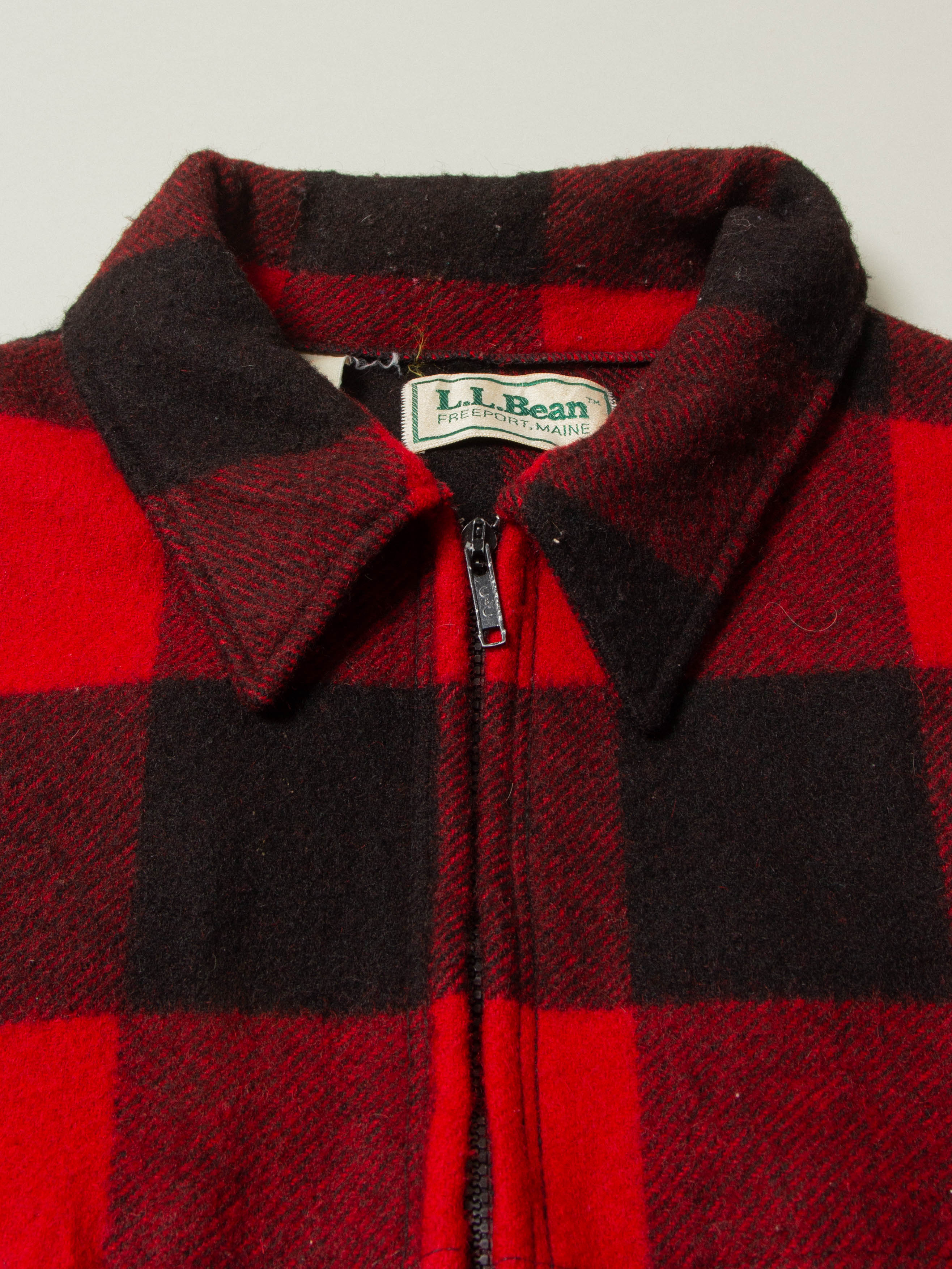Vtg 1980s L.L.Bean Buffalo Plaid Hunting Jacket - Made in USA (XXL) - Image 4