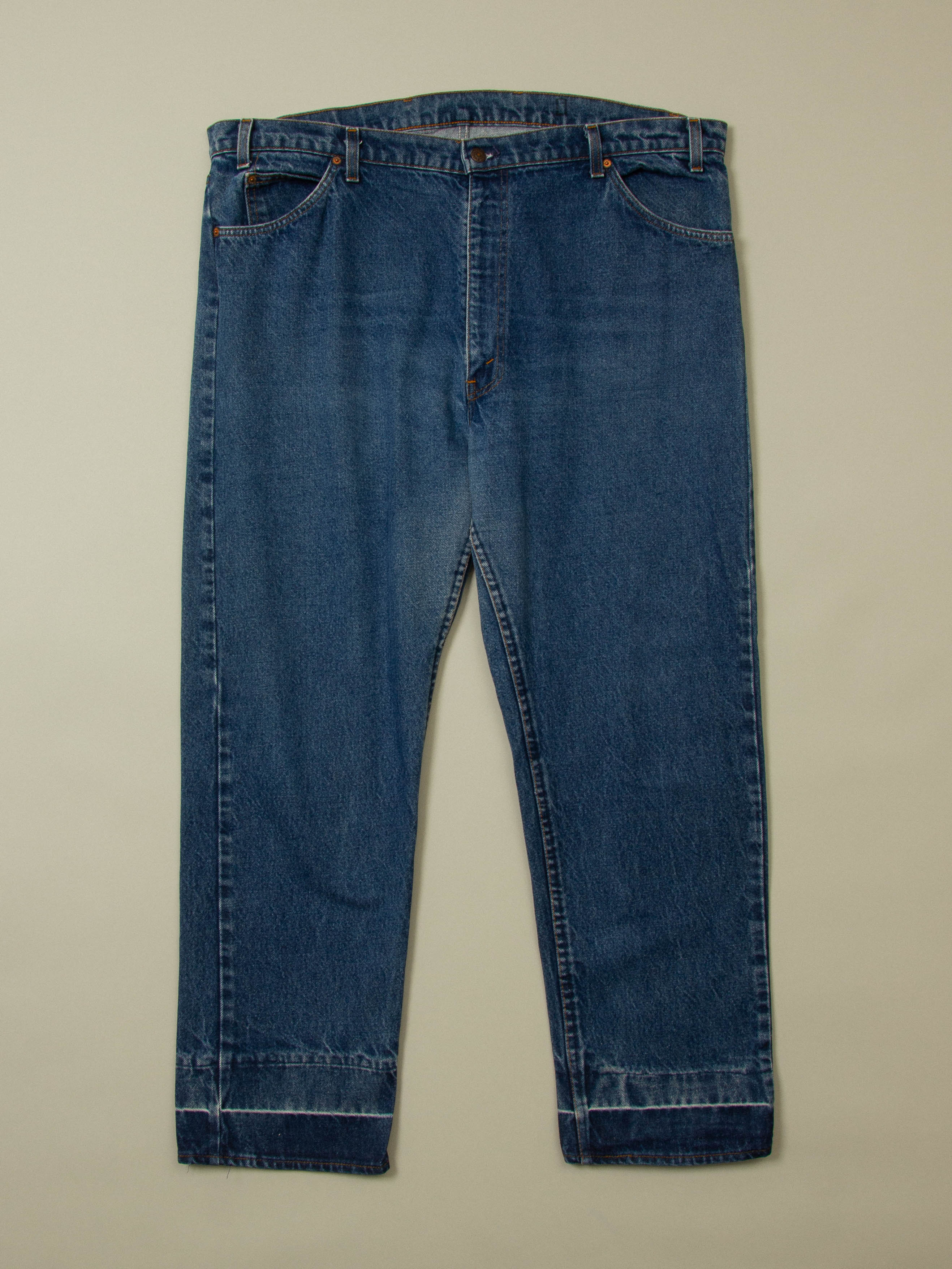 Vtg 1980s Levi's 505 Orange Tab Jeans - Made in USA (44x30)