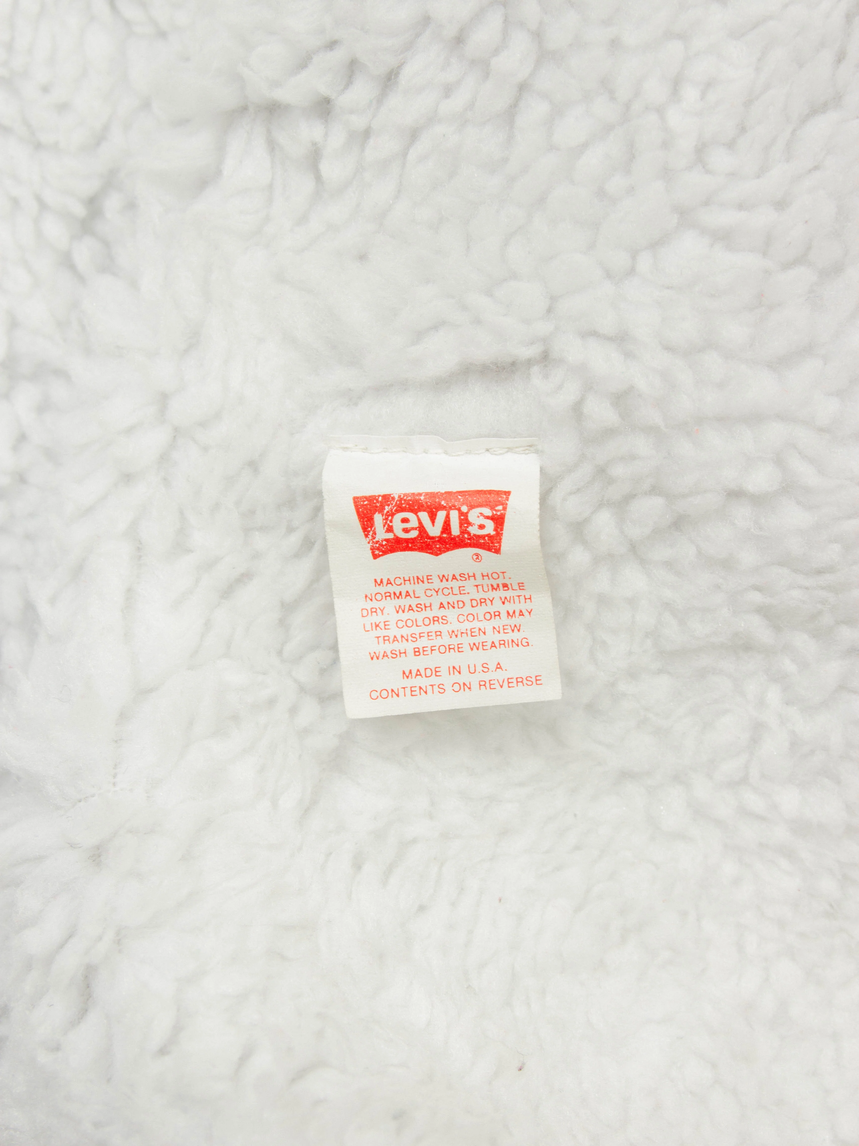 Vtg 1980s Levi's Sherpa Denim Jacket - Made in USA (M/L) - Image 9