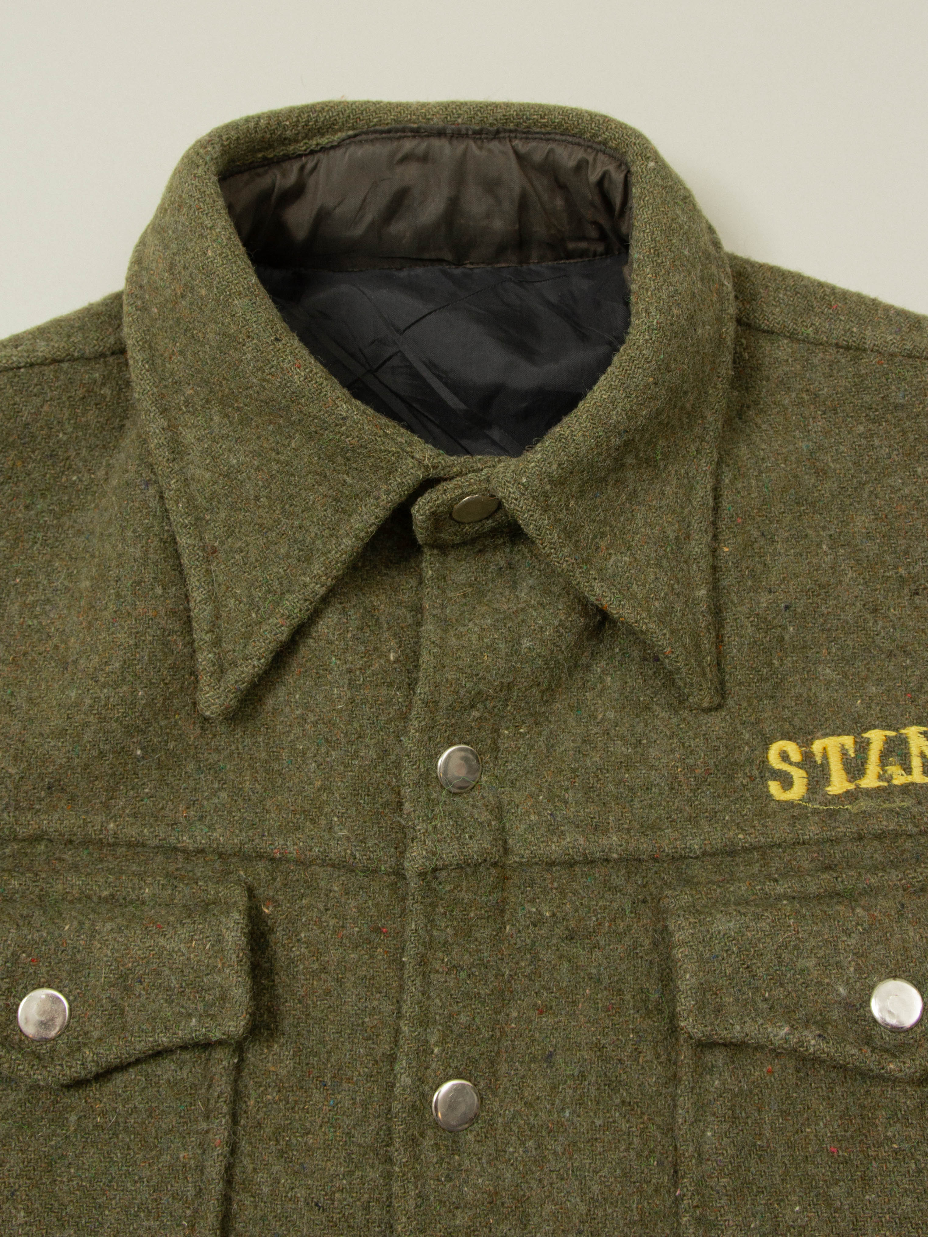 Vtg 1980s Lined Wool Shirt (S/M) - Image 2