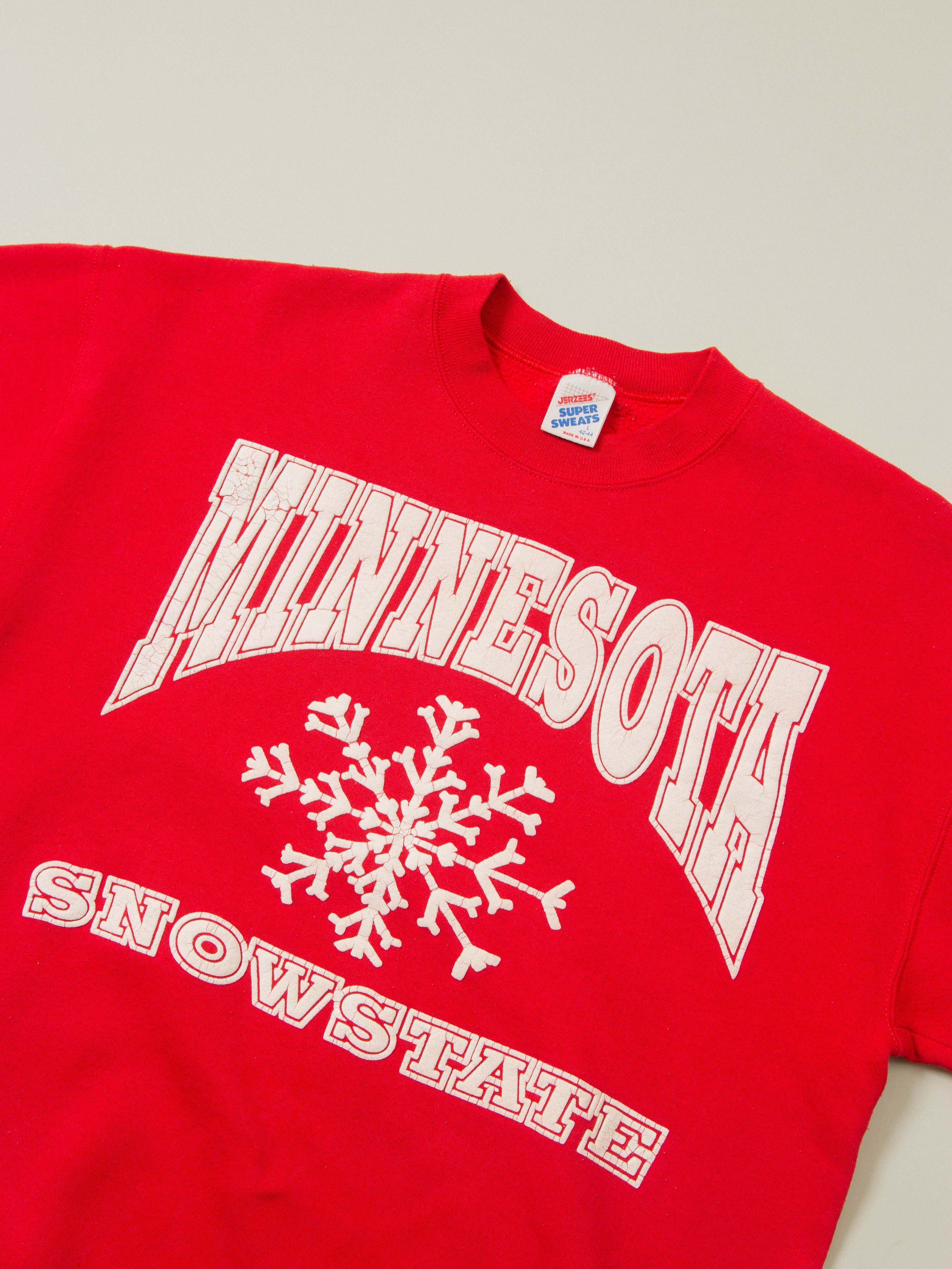 Vtg 1980s Minnesota Sweatshirt - Made in USA (L) - Image 3