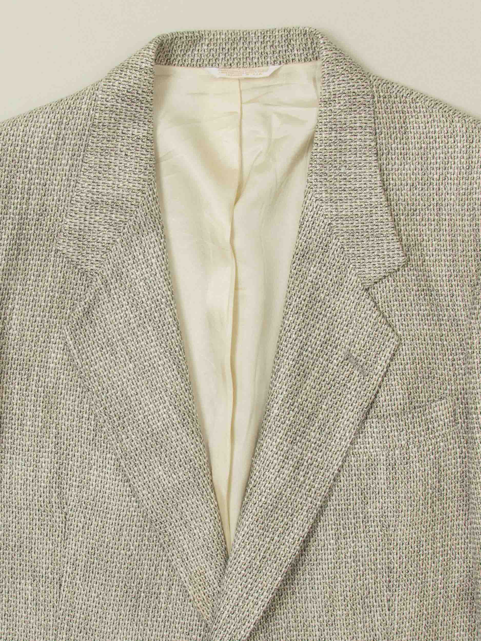 Vtg 1980s Nino Cerruti Tweed Blazer – Made in USA (L) - Image 3