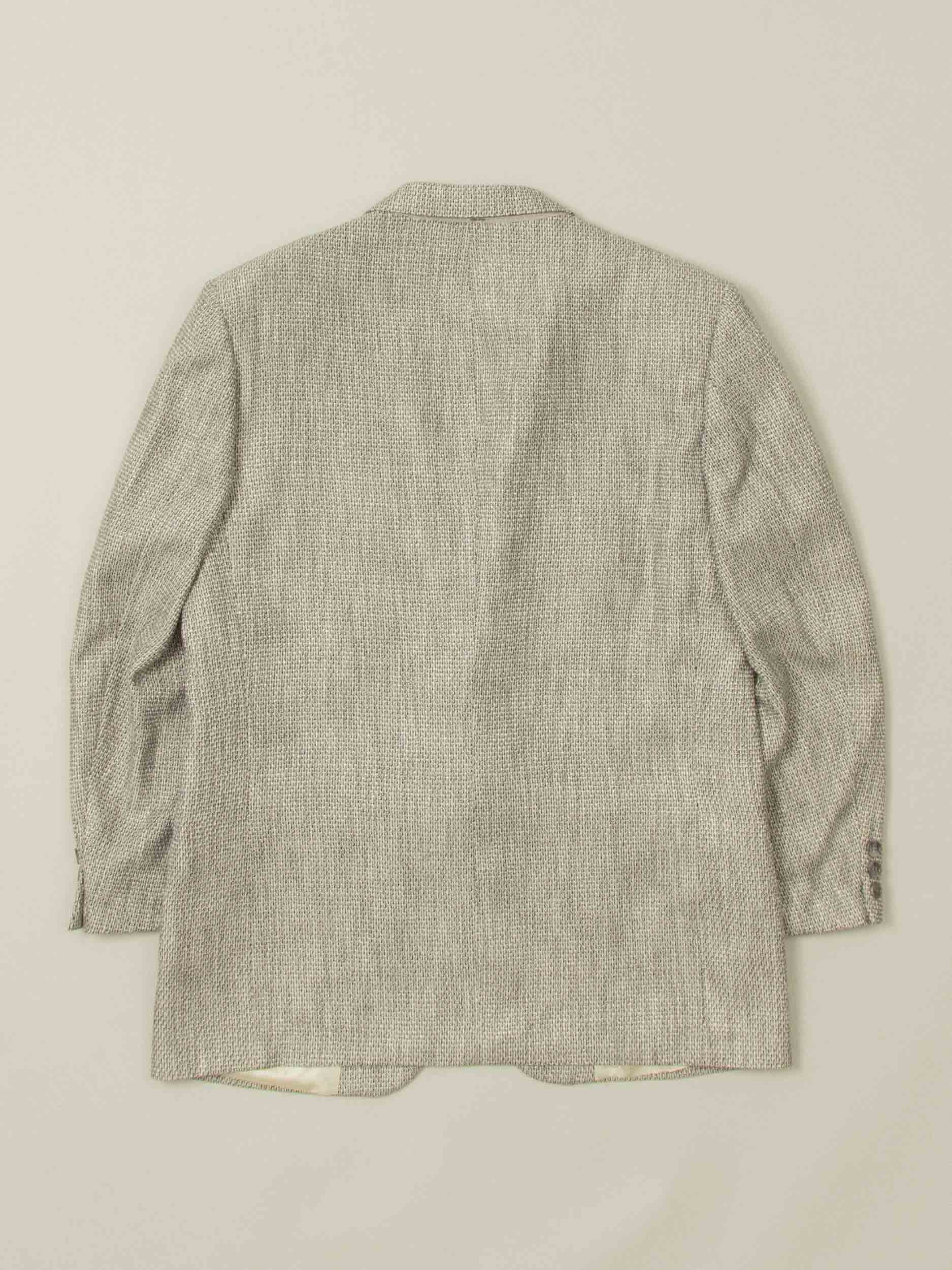 Vtg 1980s Nino Cerruti Tweed Blazer – Made in USA (L) - Image 6