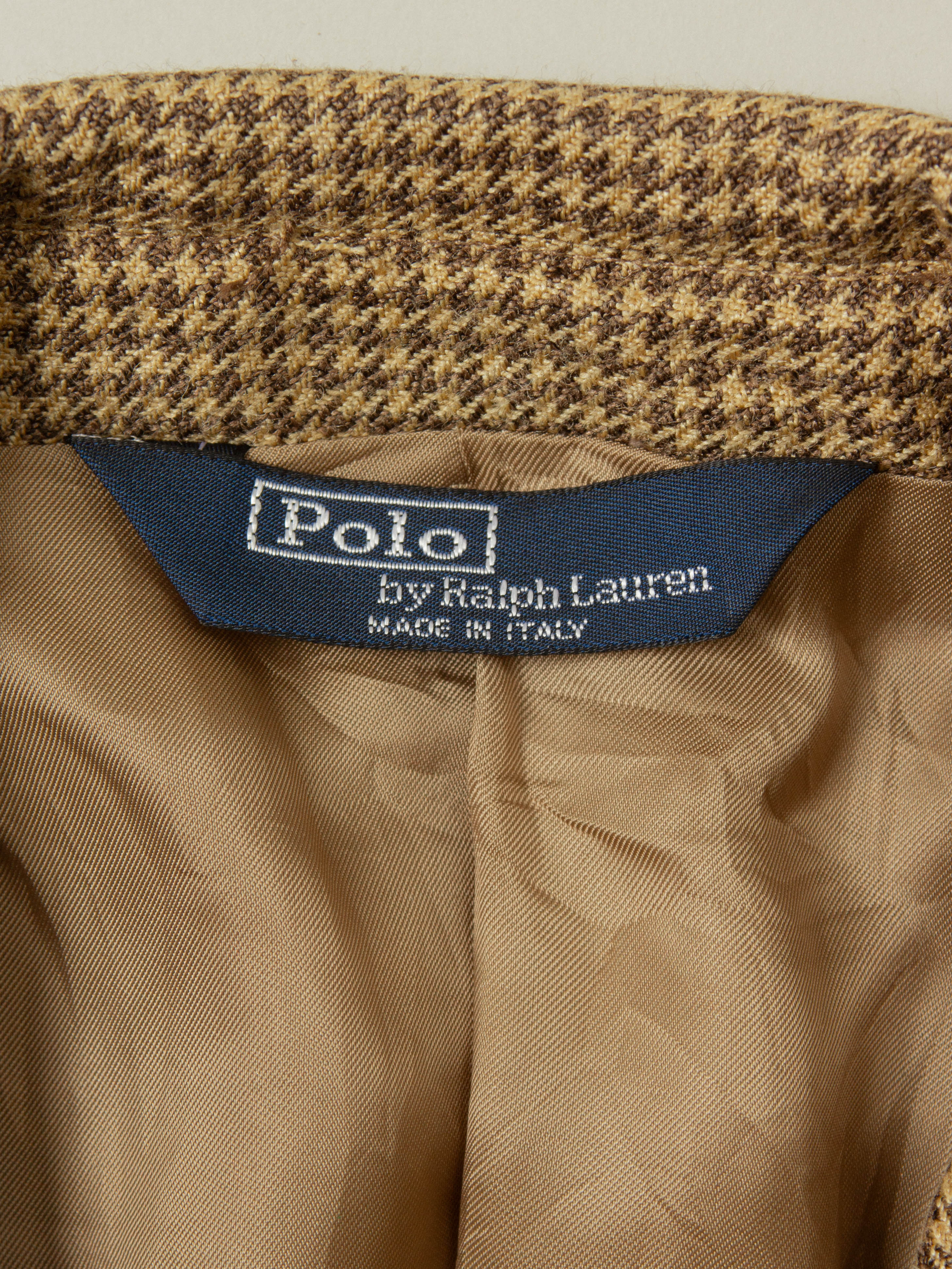 Vtg 1980s Ralph Lauern Silk Suit Jacket – Made in Italy (M/L) - Image 4