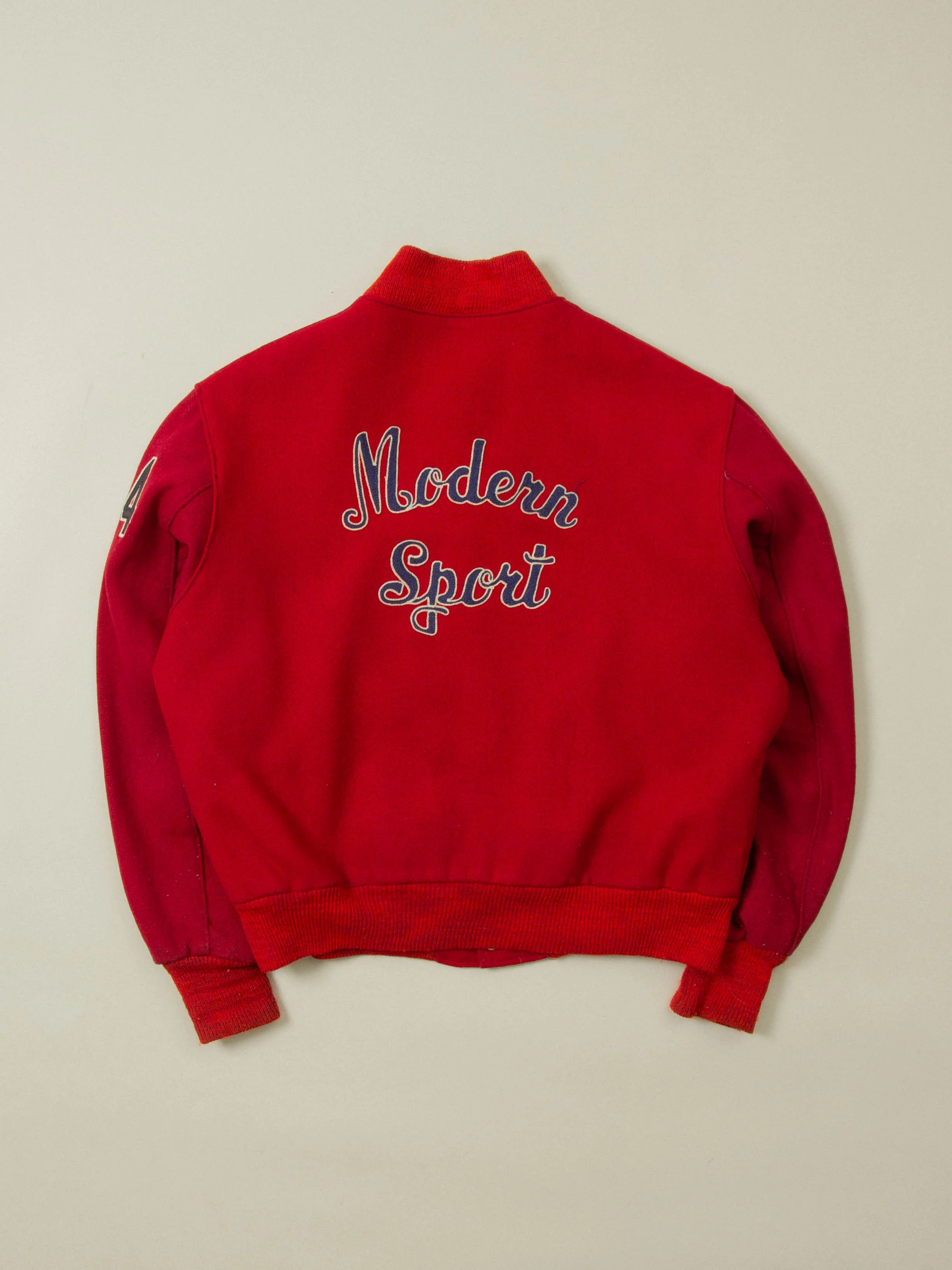Vtg 1960s 'Modern Sport' Varsity Wool Jacket - Made in USA (M) - Image 2