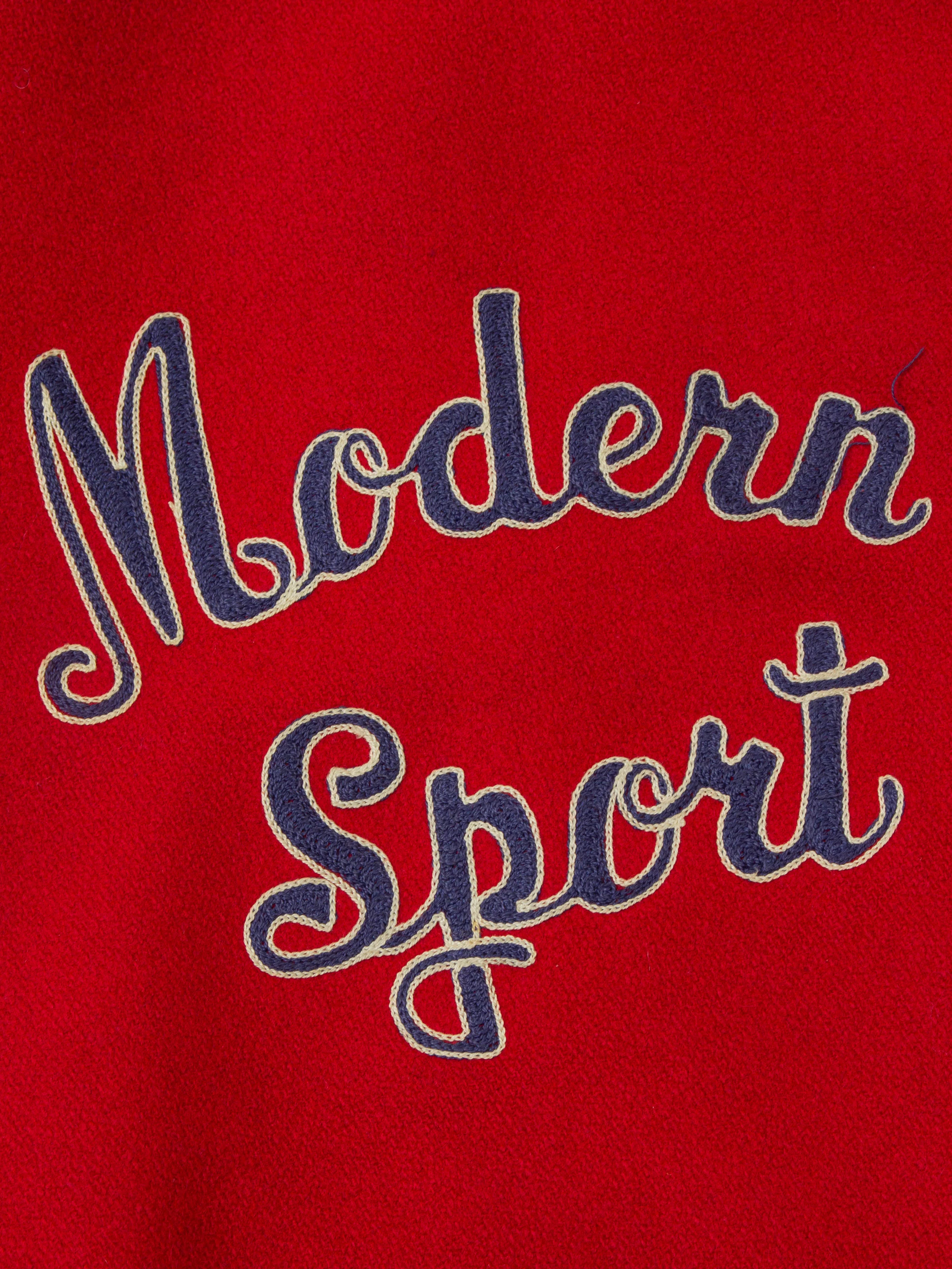 Vtg 1960s 'Modern Sport' Varsity Wool Jacket - Made in USA (M) - Image 3
