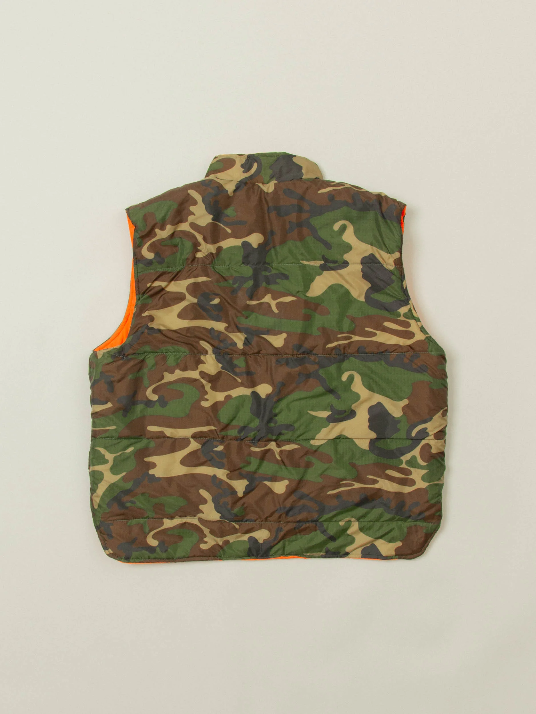 Vtg 1980s Reversible Woodland Camo Hunting Vest (L) - Image 10