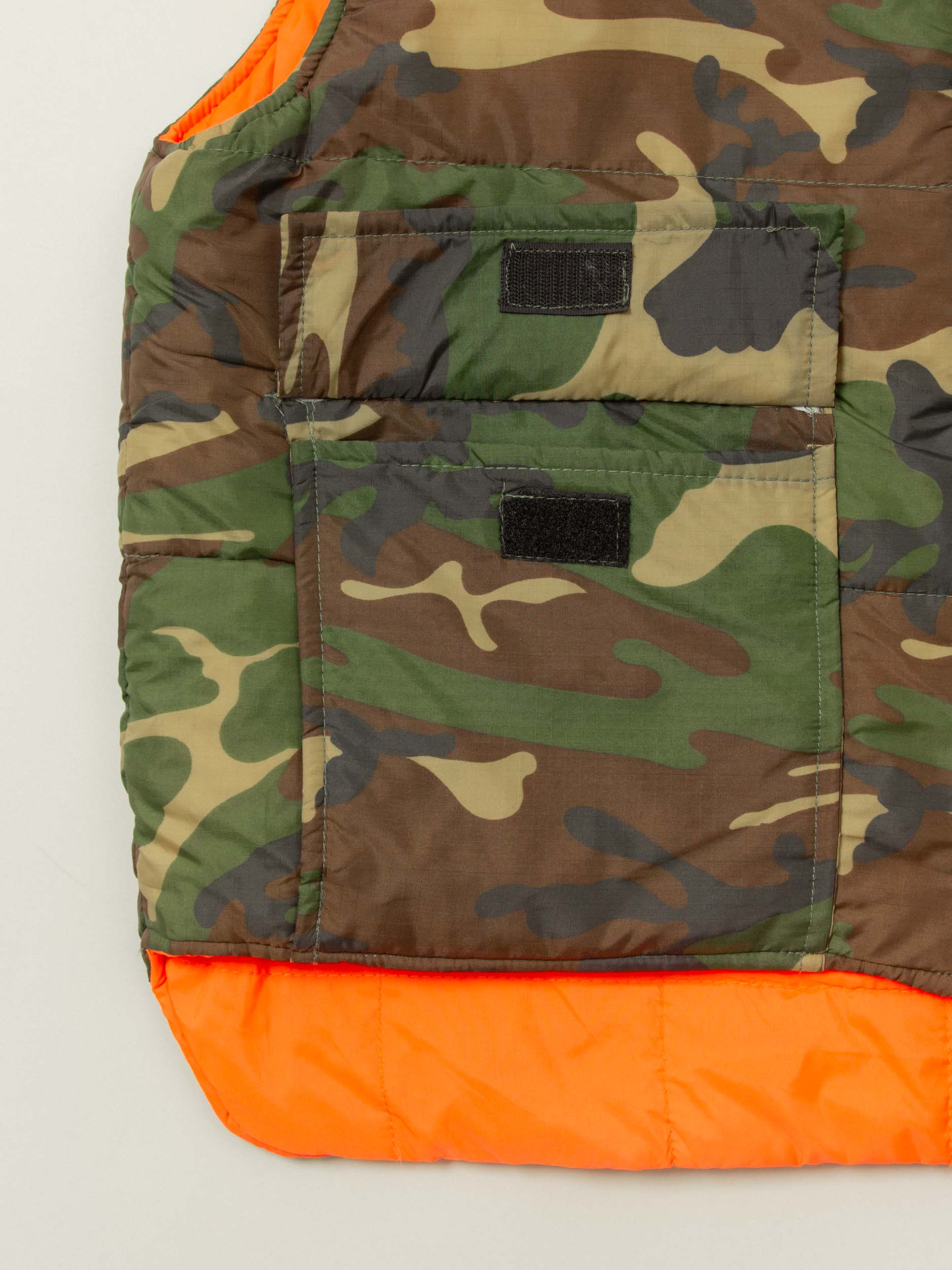 Vtg 1980s Reversible Woodland Camo Hunting Vest (L) - Image 3