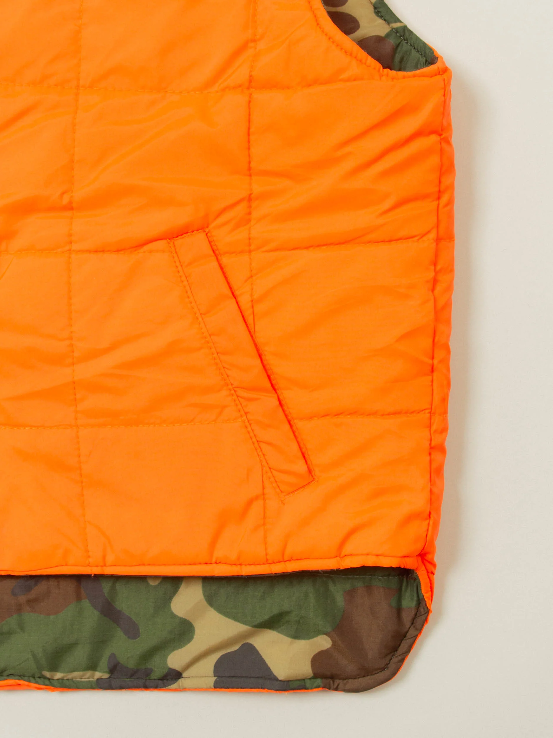 Vtg 1980s Reversible Woodland Camo Hunting Vest (L) - Image 4