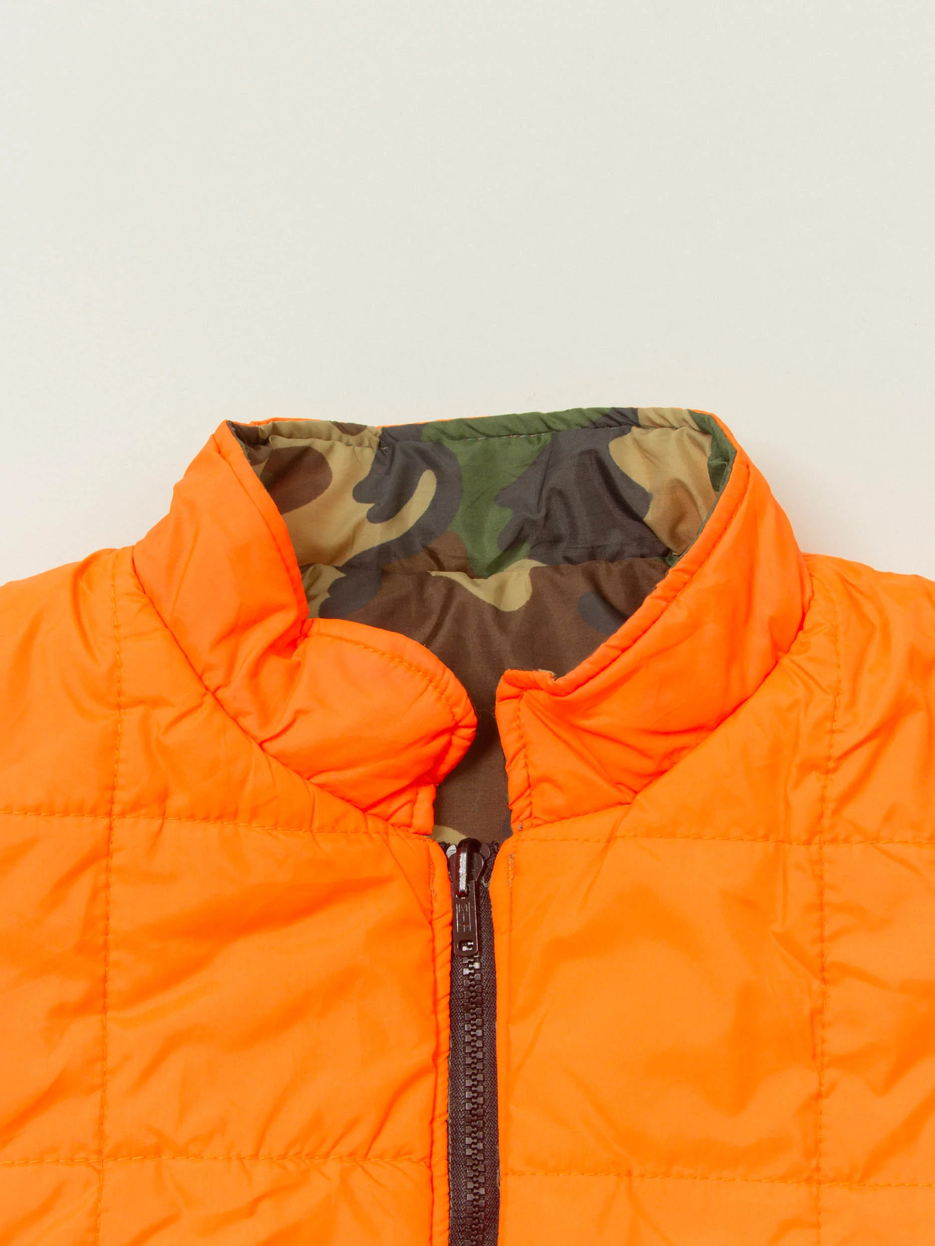 Vtg 1980s Reversible Woodland Camo Hunting Vest (L) - Image 5