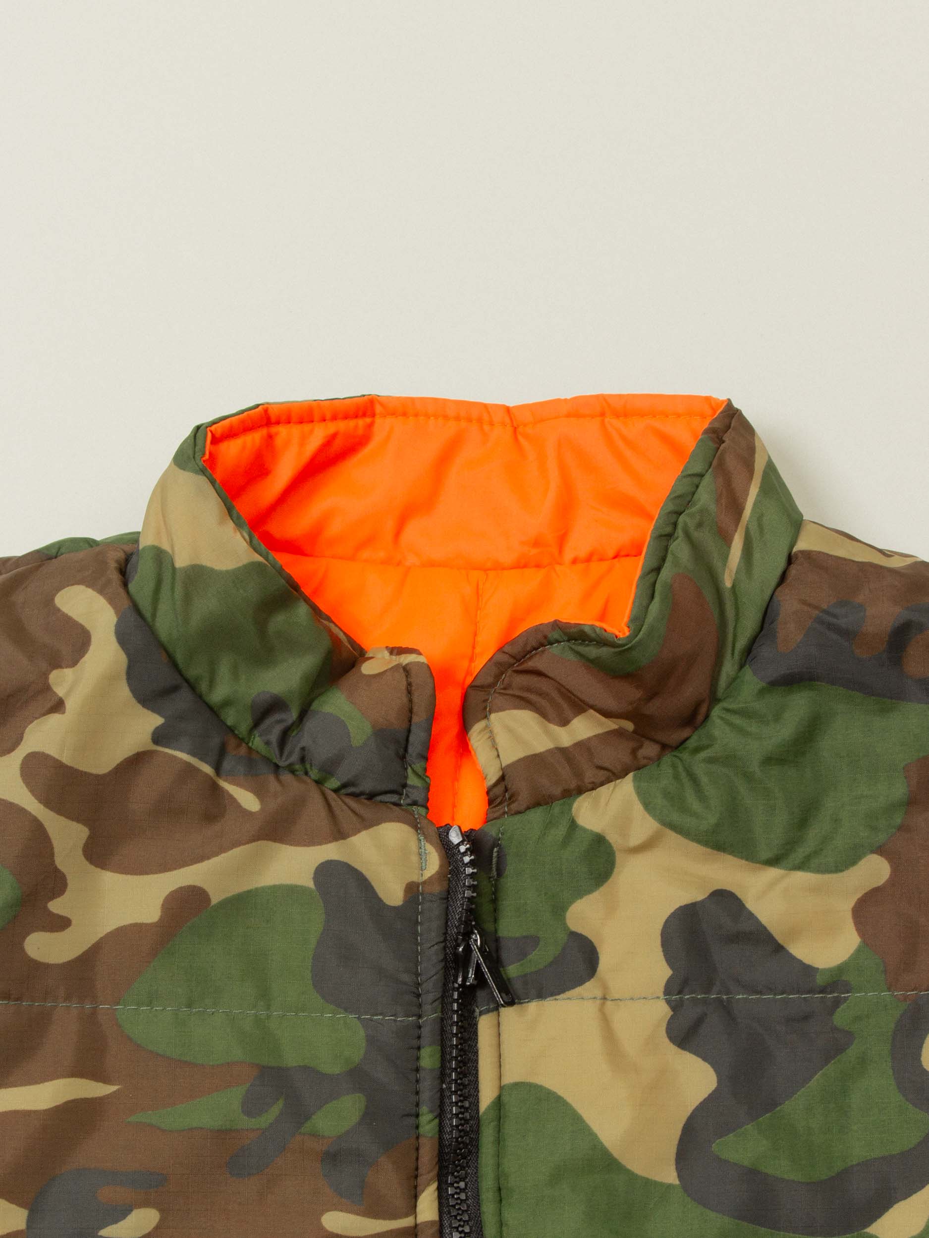 Vtg 1980s Reversible Woodland Camo Hunting Vest (L) - Image 6