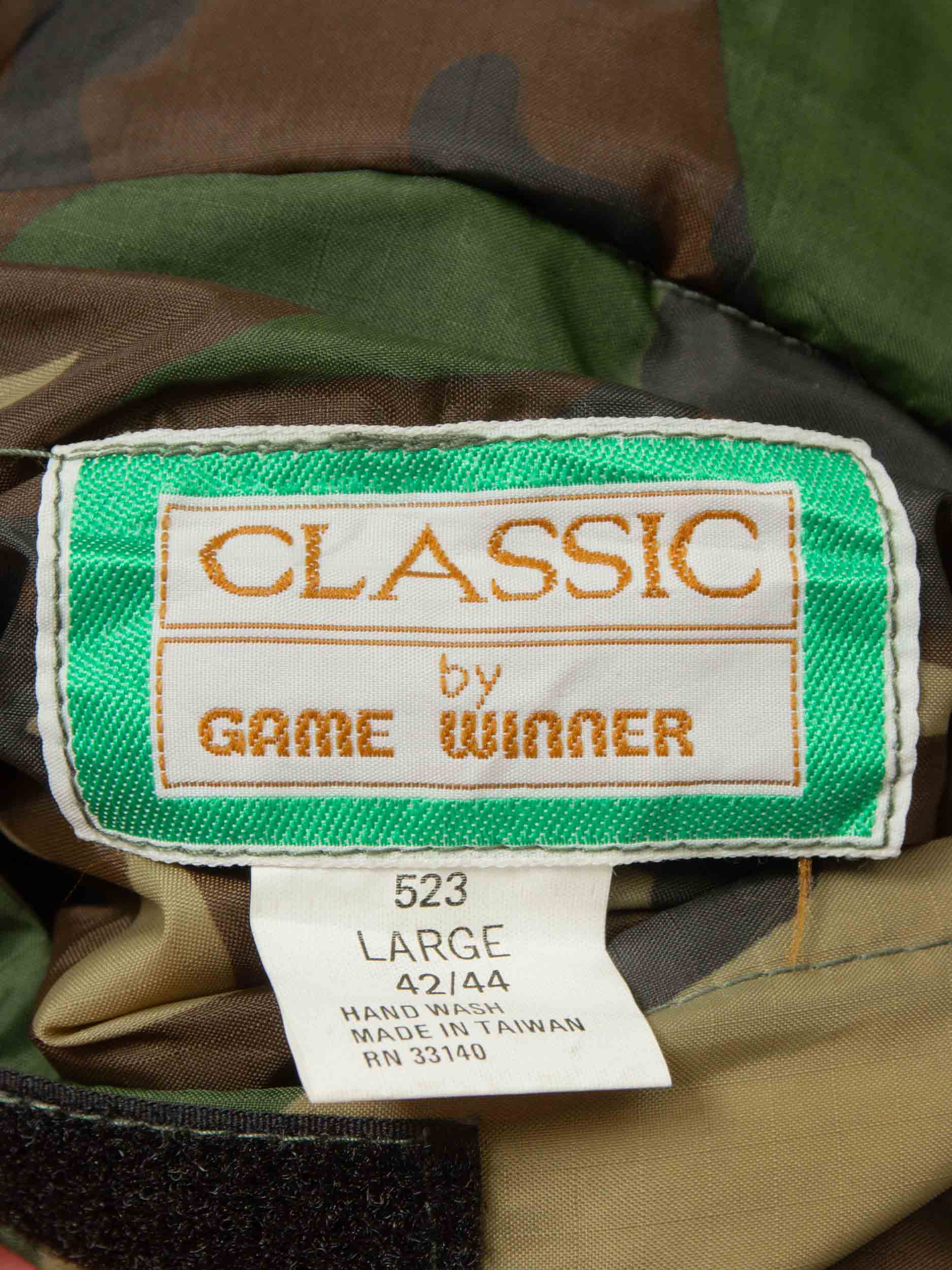 Vtg 1980s Reversible Woodland Camo Hunting Vest (L) - Image 8