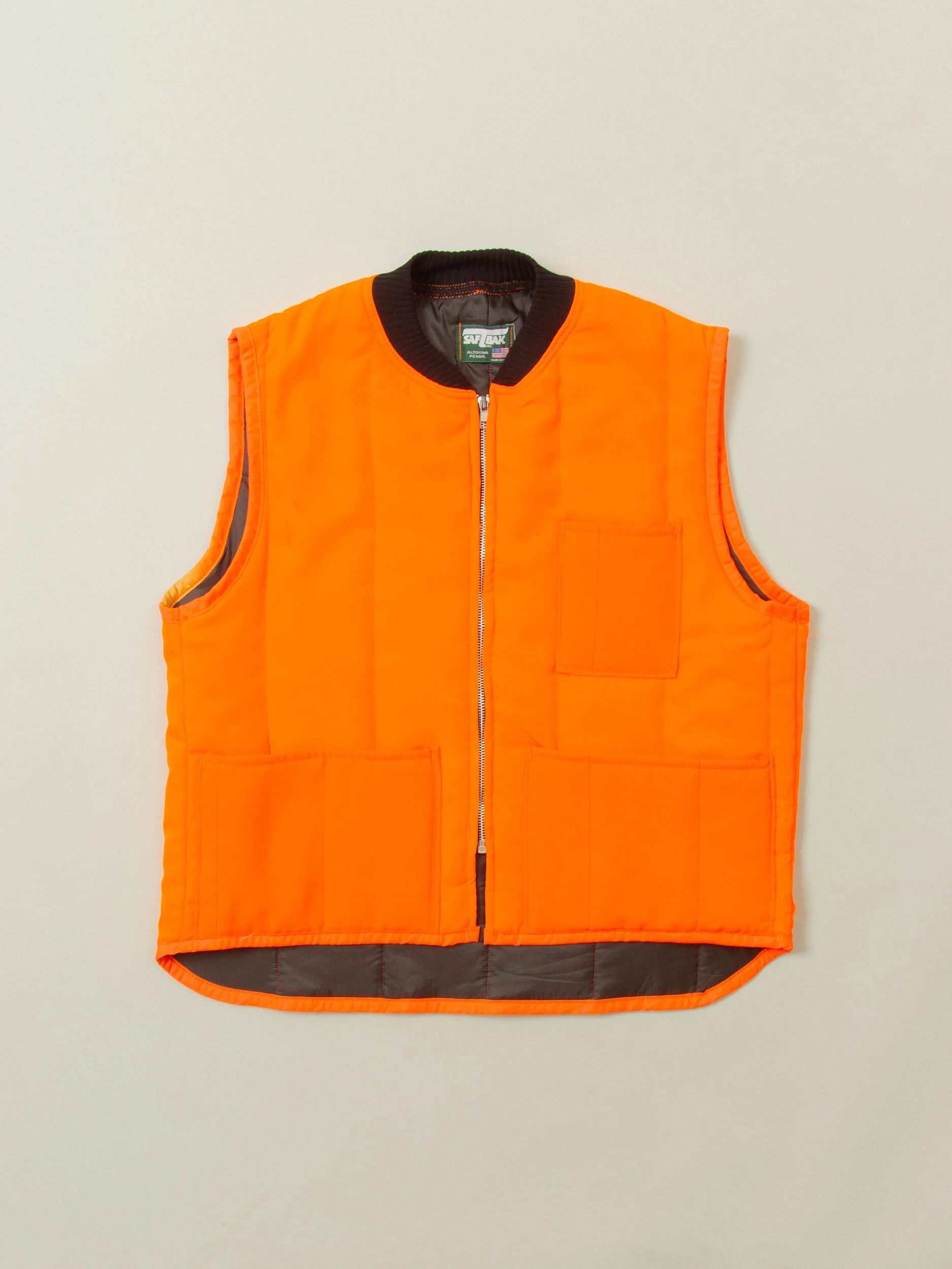 Vtg 1980s Saftbak Hunting Vest - Made in USA (L)