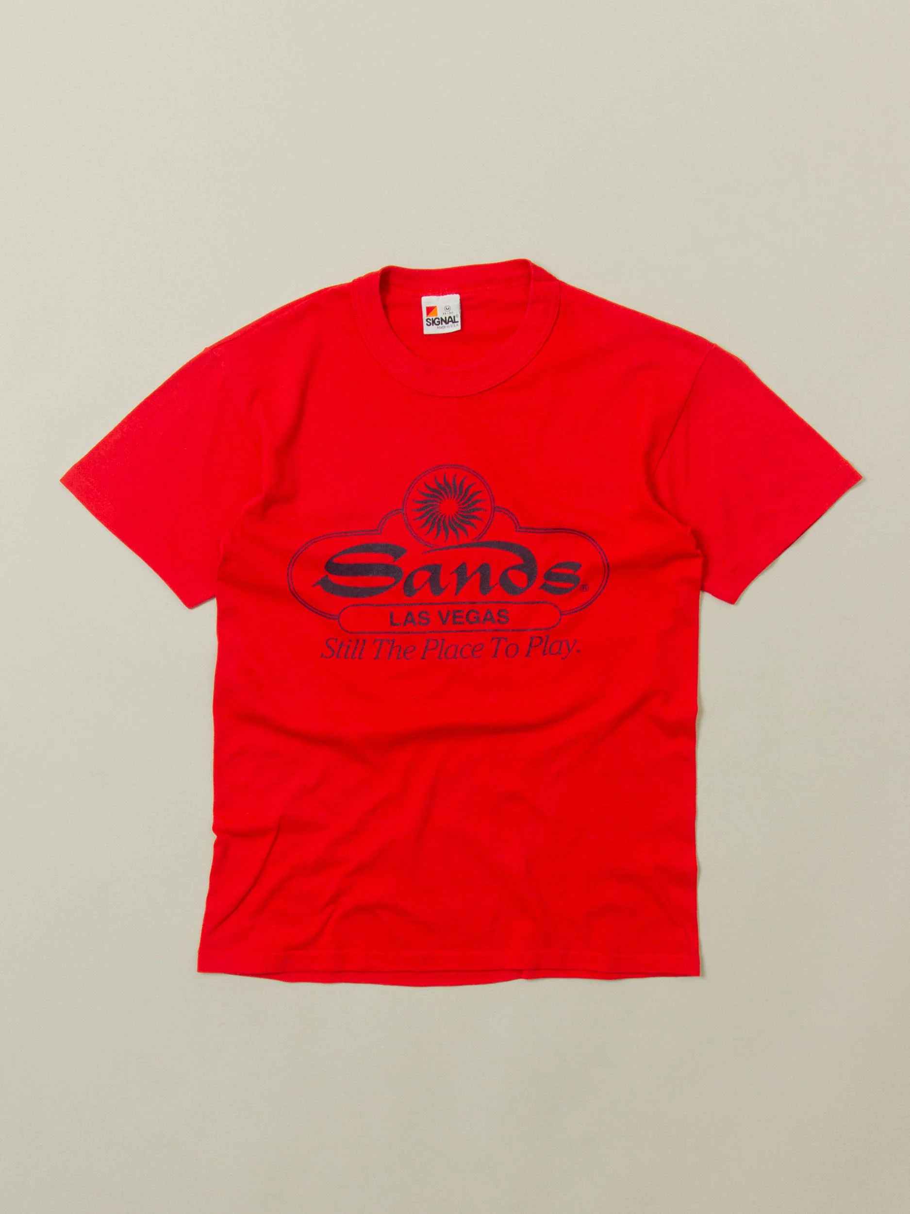 Vtg 1980s 'Sands Las Vegas' Single Stitch Tee – Made in USA (S/M)