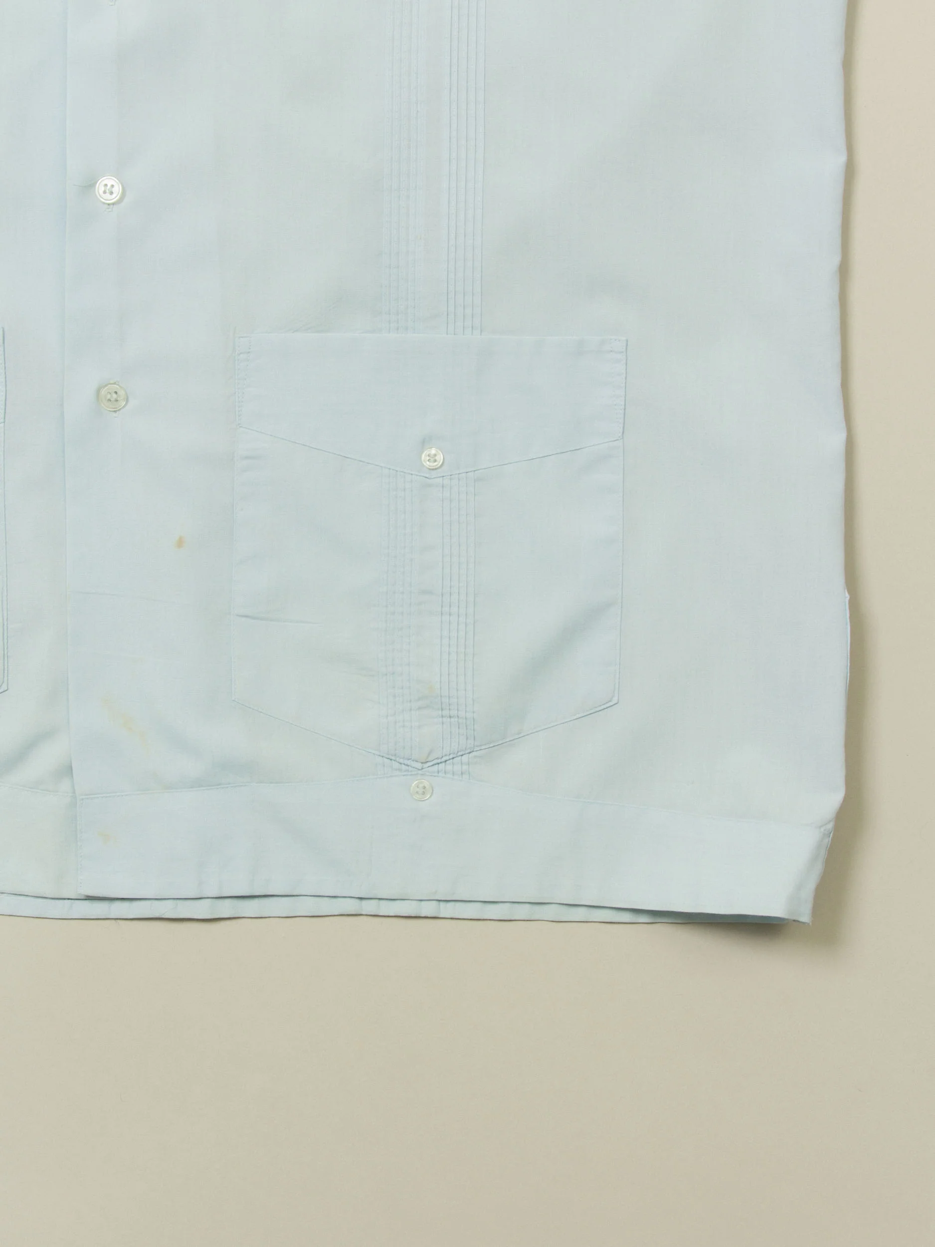 Vtg 1980s 'Supreme' Guayabera Cuban Shirt (XL) - Image 2