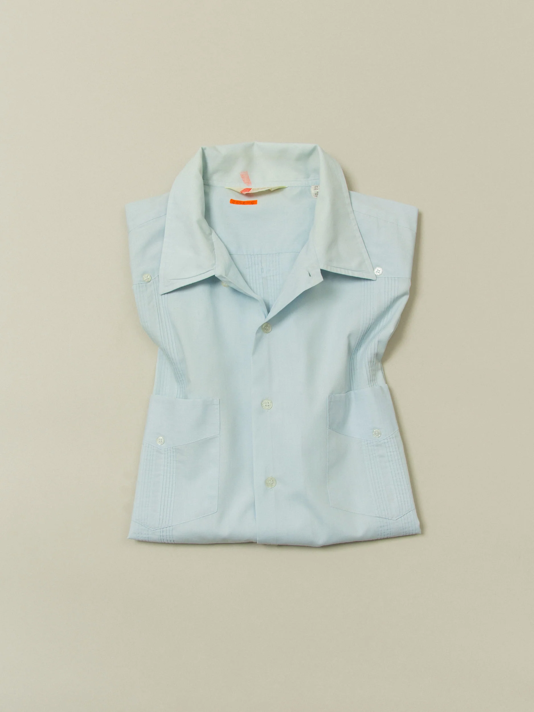 Vtg 1980s 'Supreme' Guayabera Cuban Shirt (XL) - Image 8