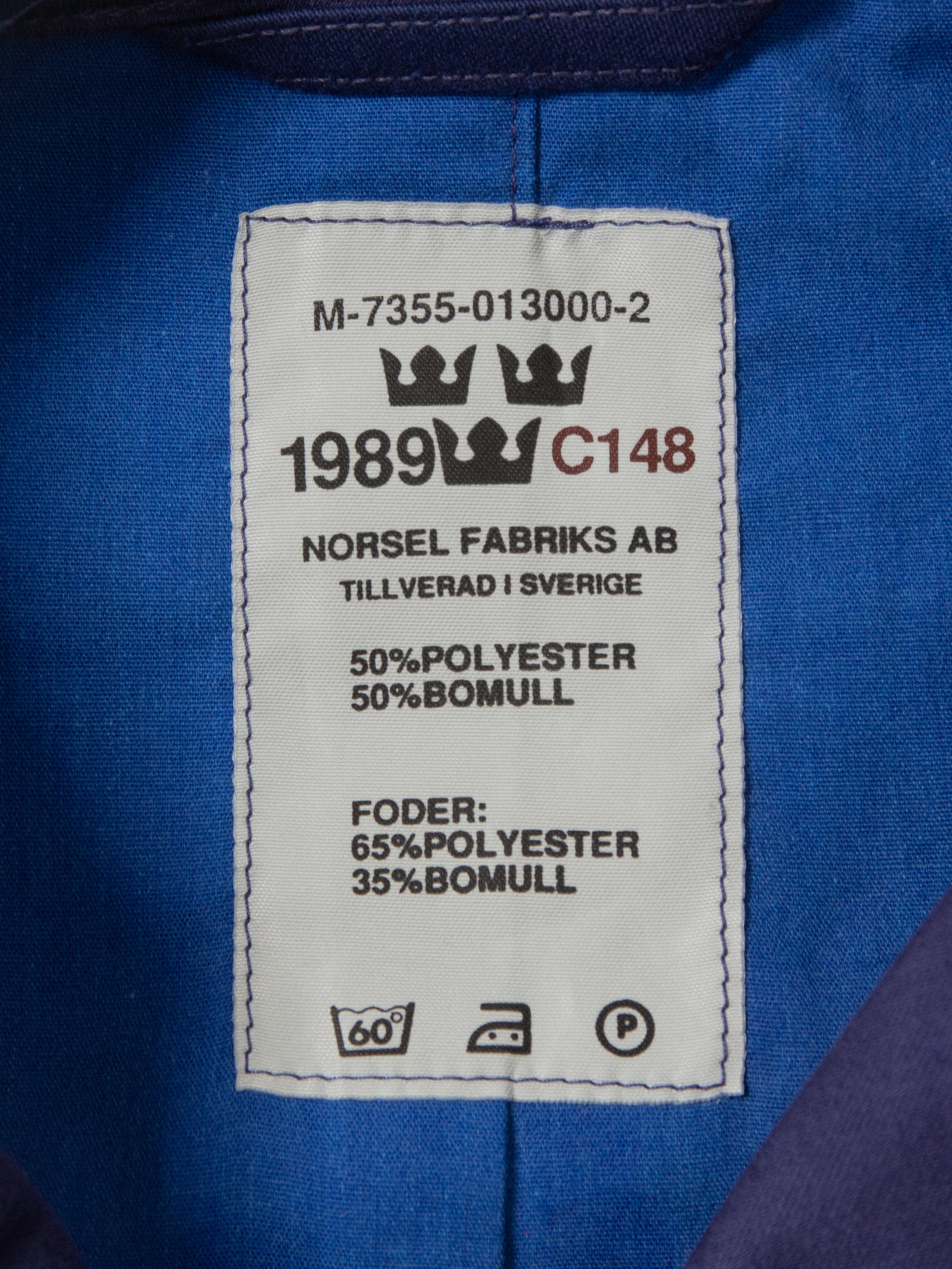 Vtg 1980s Swedish Navy Jacket - Image 4