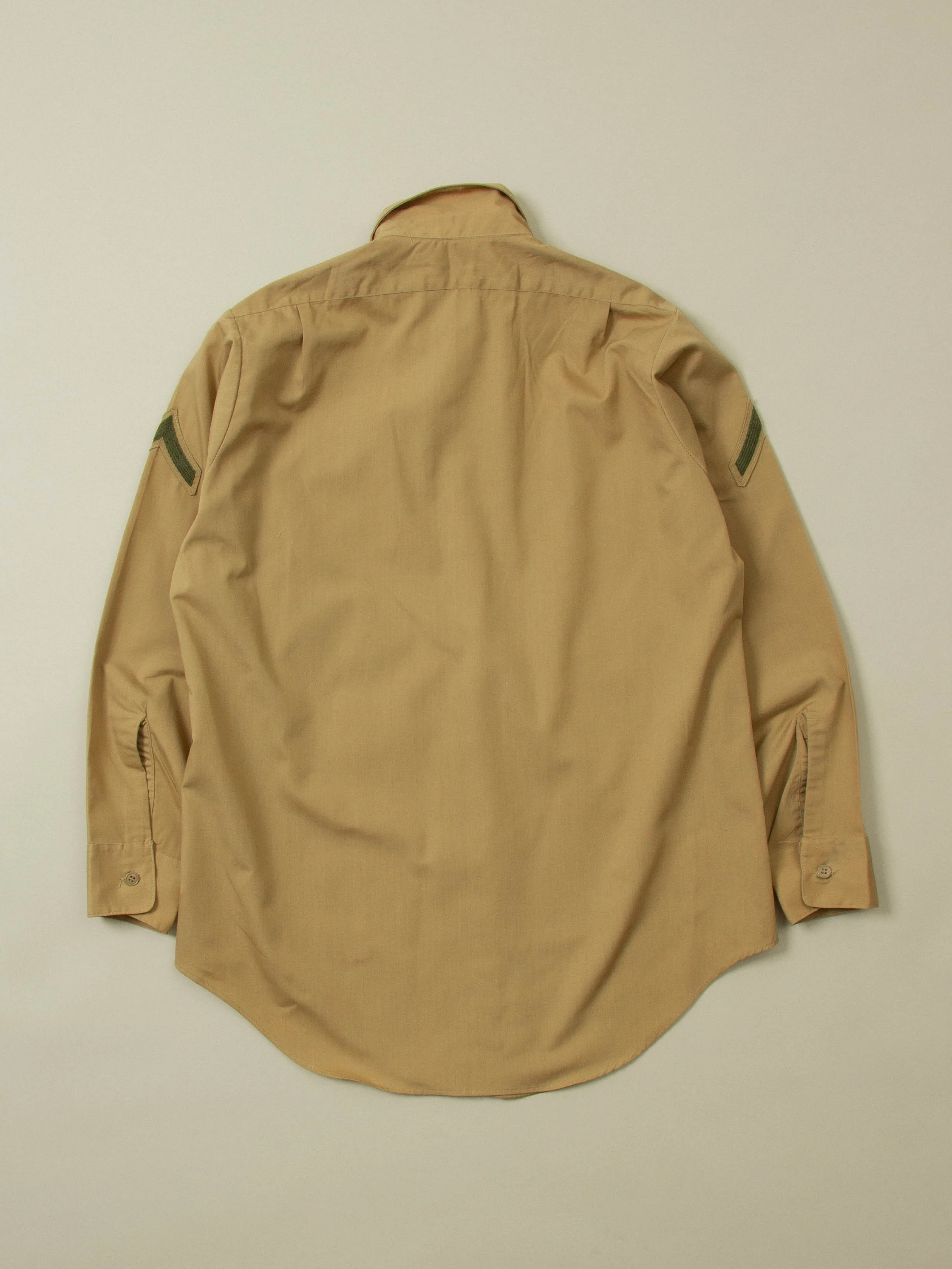 Vtg 1980s US Army Khaki Shirt (S/M) - Image 5