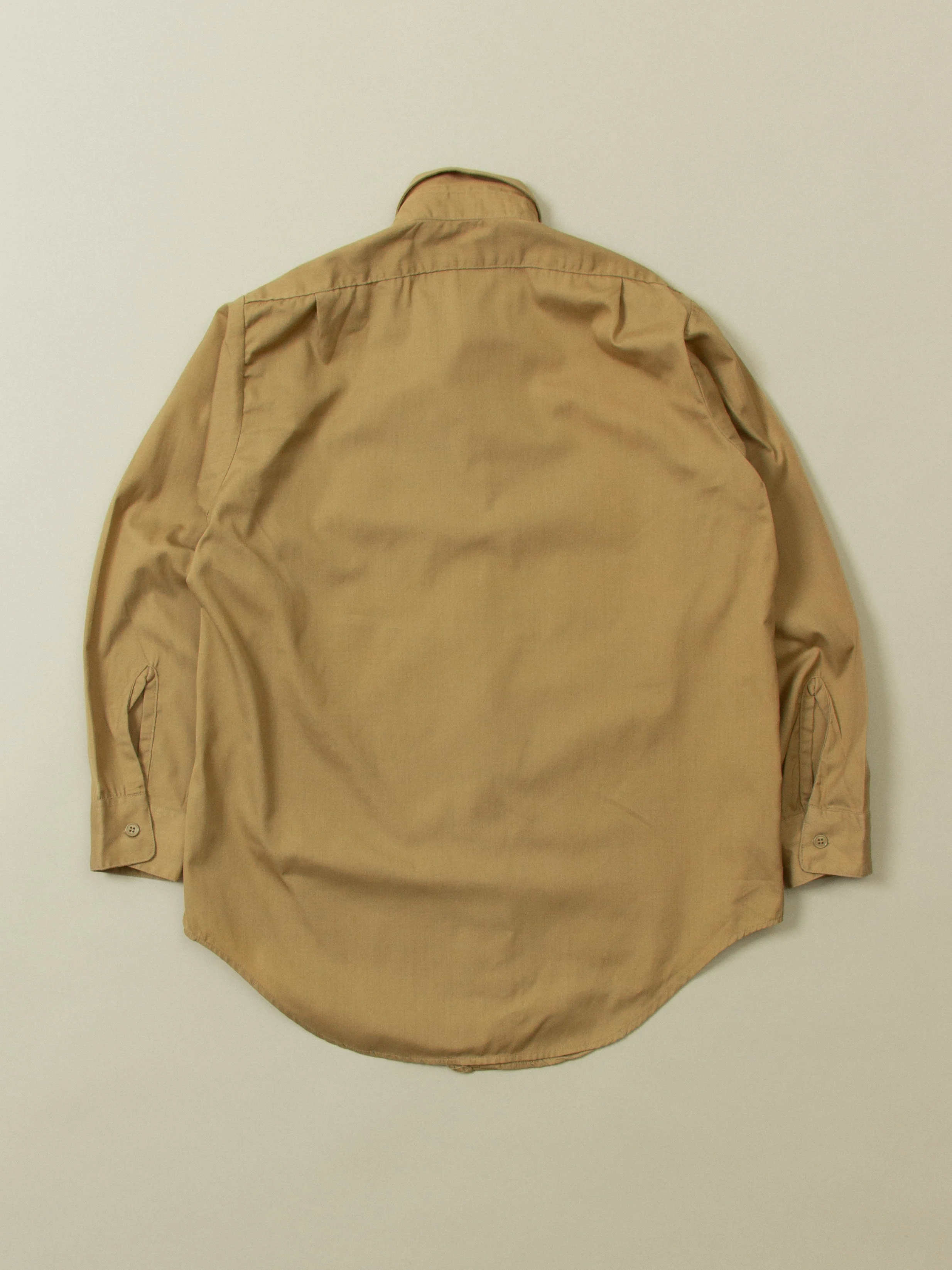 Vtg 1980s US Army Khaki Shirt (S/M) - Image 3