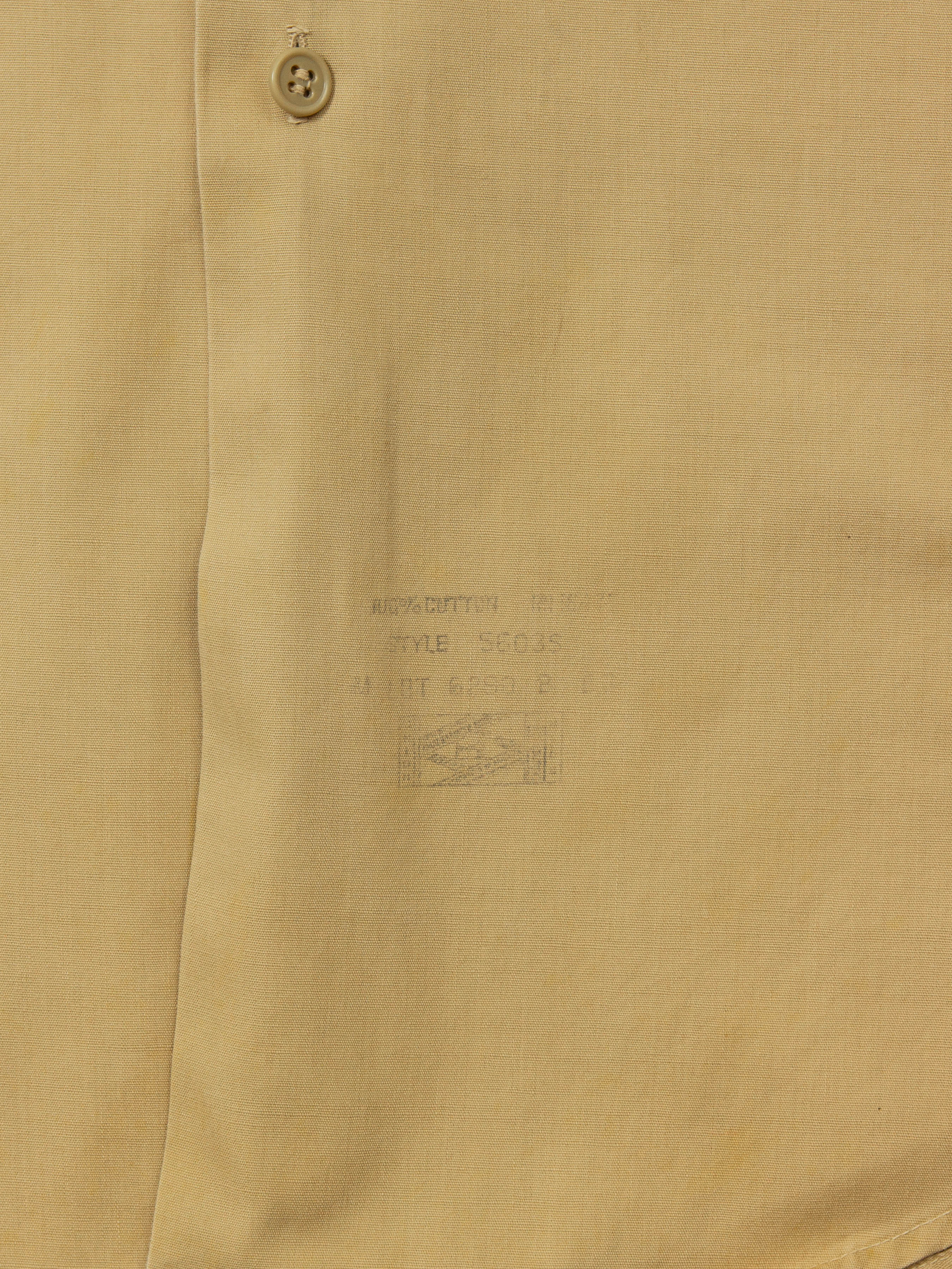 Vtg 1980s US Army Short Sleeve Officer Shirt (M) - Image 4