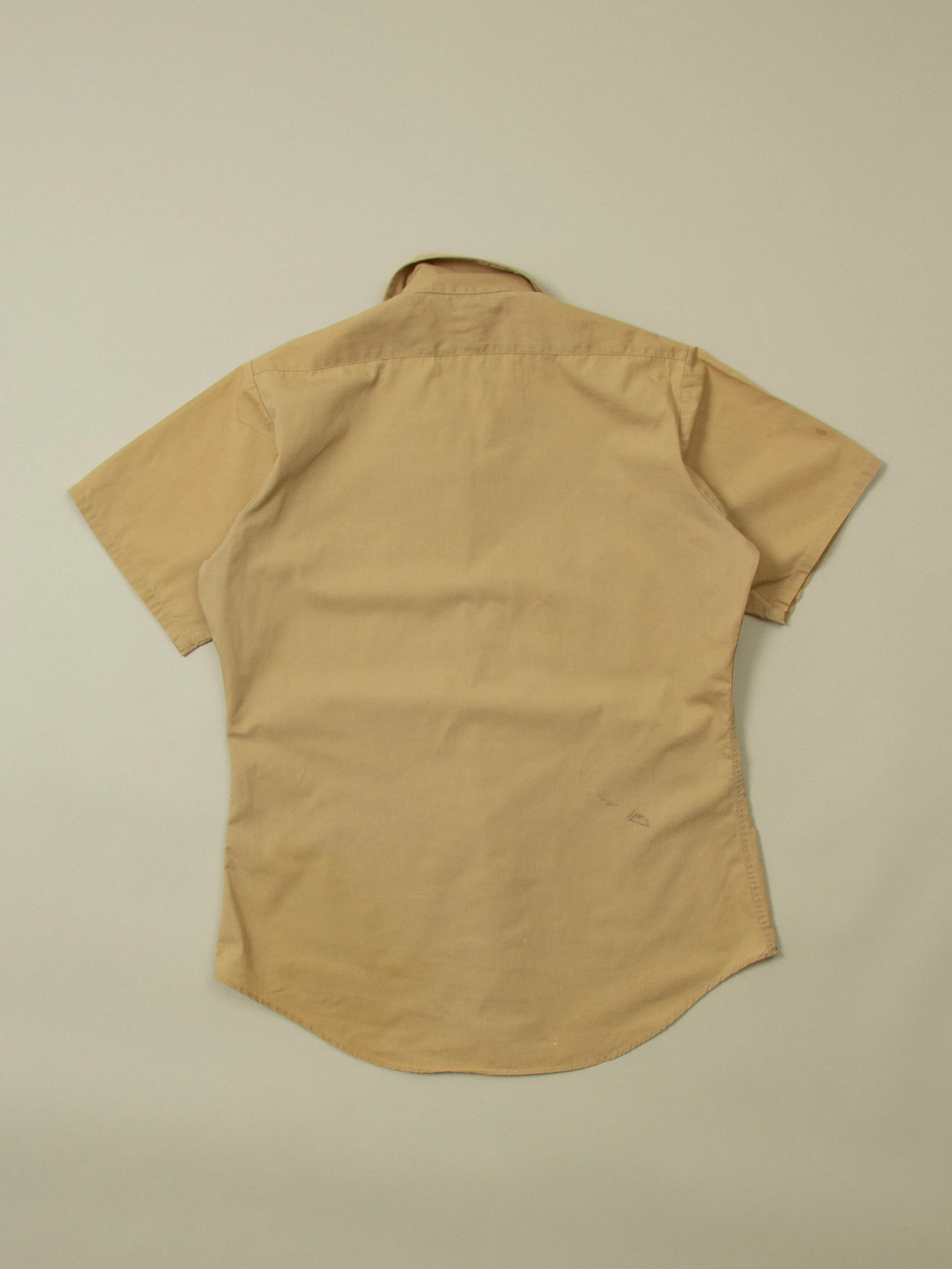 Vtg 1980s US Army Short Sleeve Officer Shirt (M) - Image 5