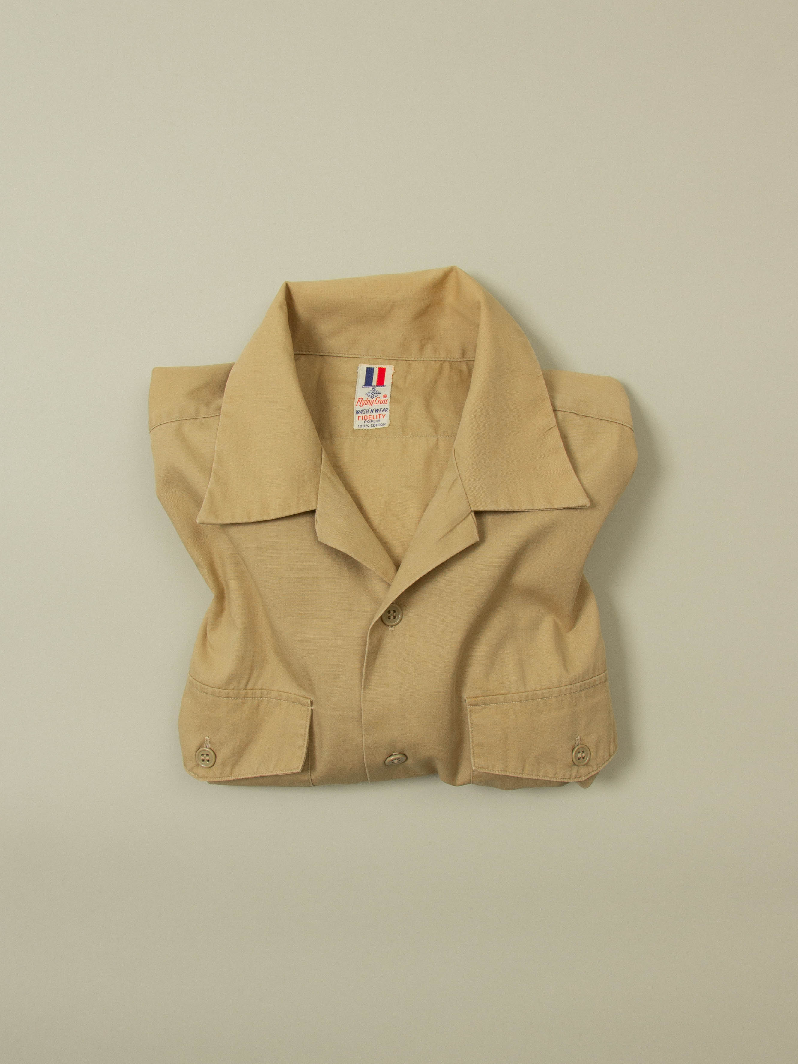 Vtg 1980s US Army Short Sleeve Officer Shirt (M) - Image 6