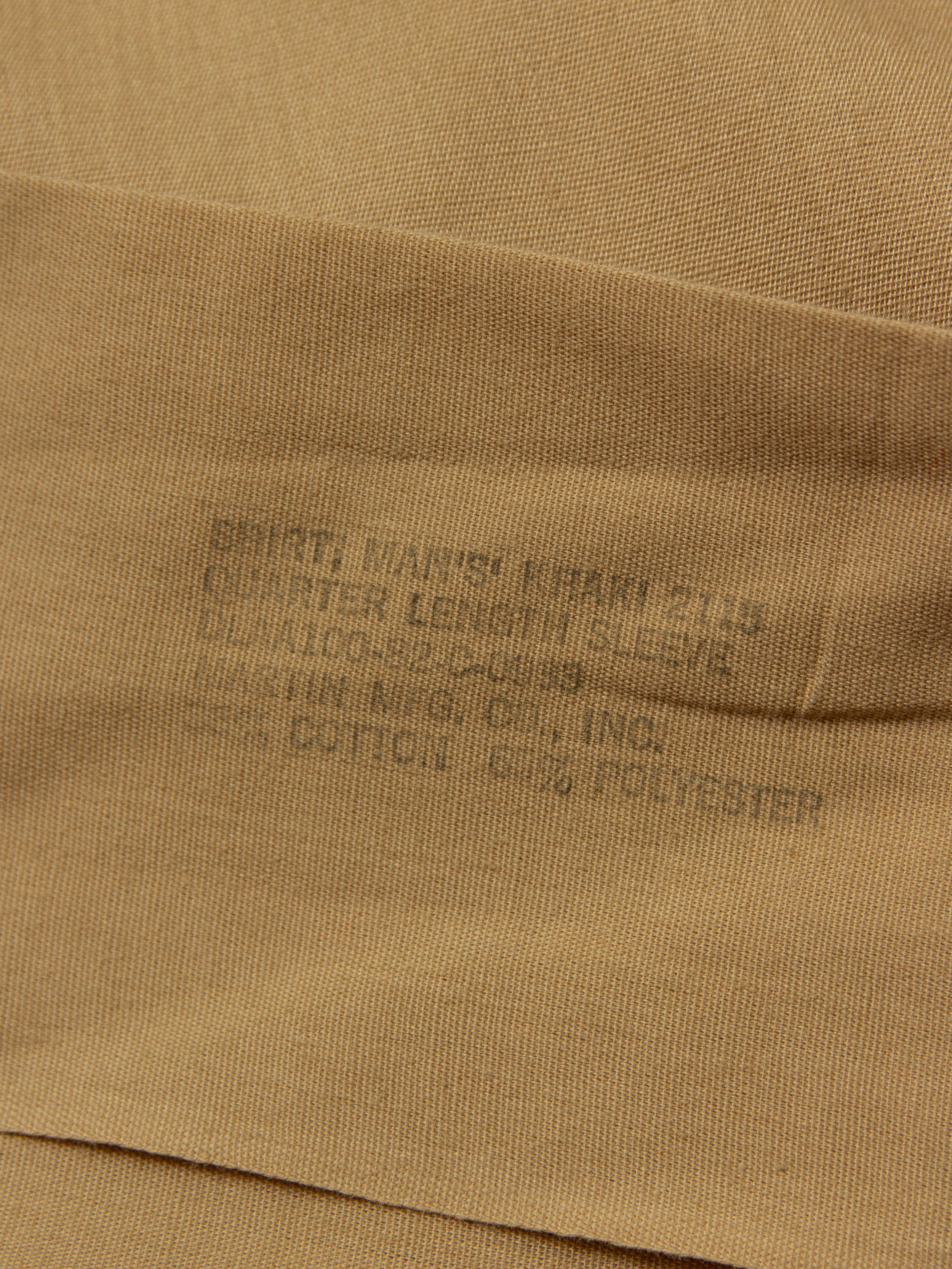 Vtg 1980s US Army Short Sleeve Officer Shirt (M) - Image 3