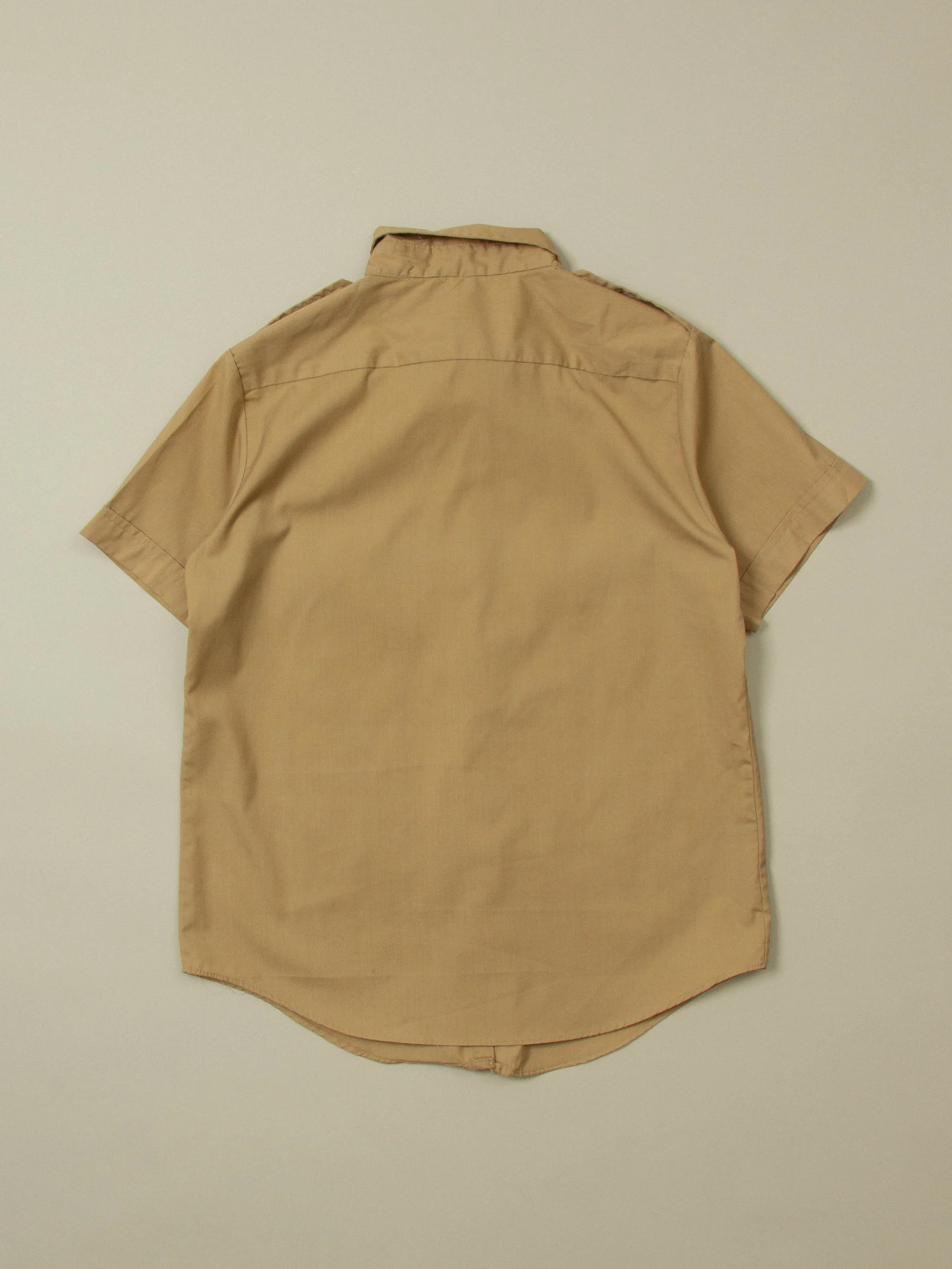 Vtg 1980s US Army Short Sleeve Officer Shirt (Women's S) - Image 3