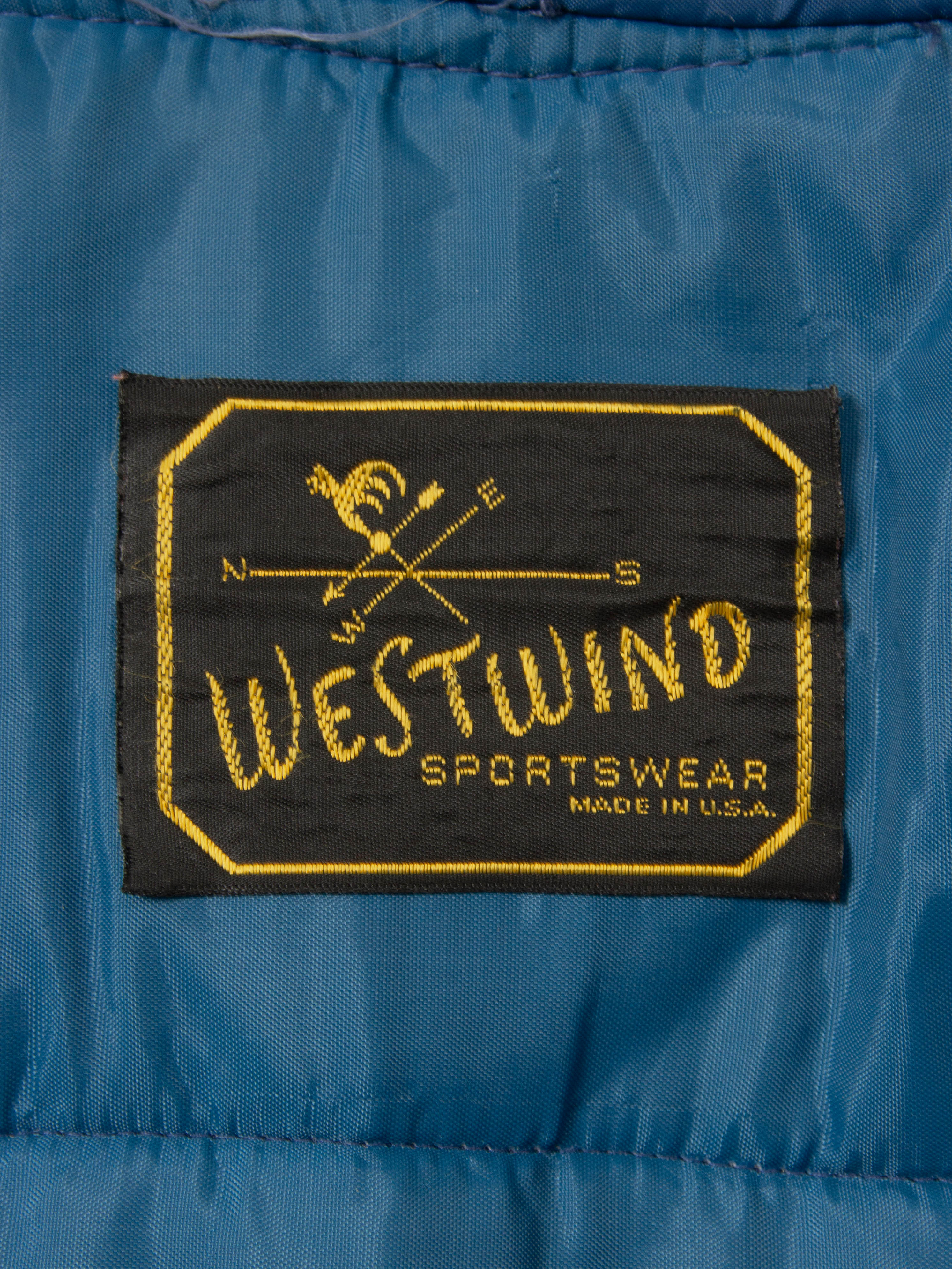 Vtg 1980s Westwind Quilted Vest - Made in USA (S) - Image 3