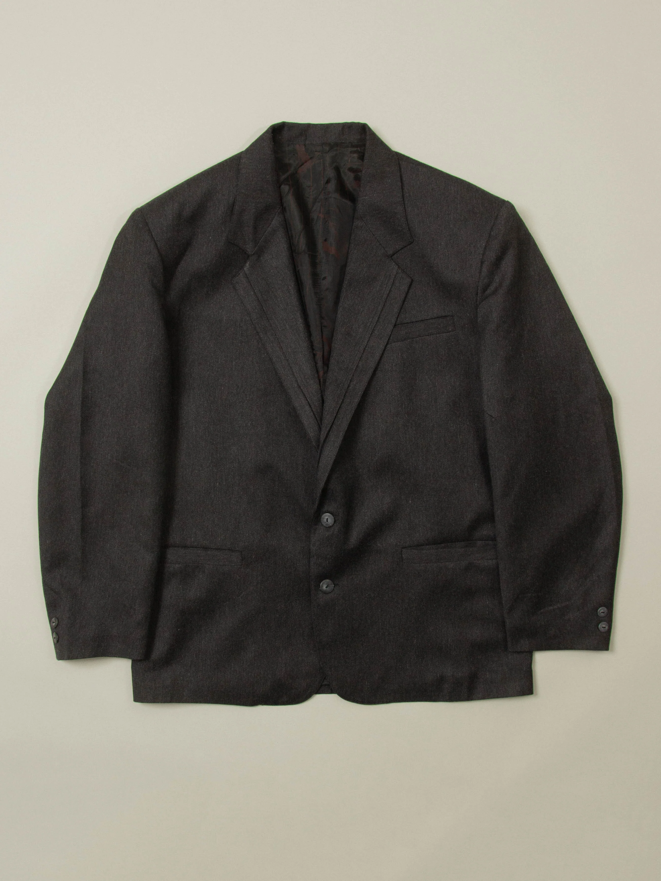 Vtg 1980s Wool Blazer - Made in Italy (L)