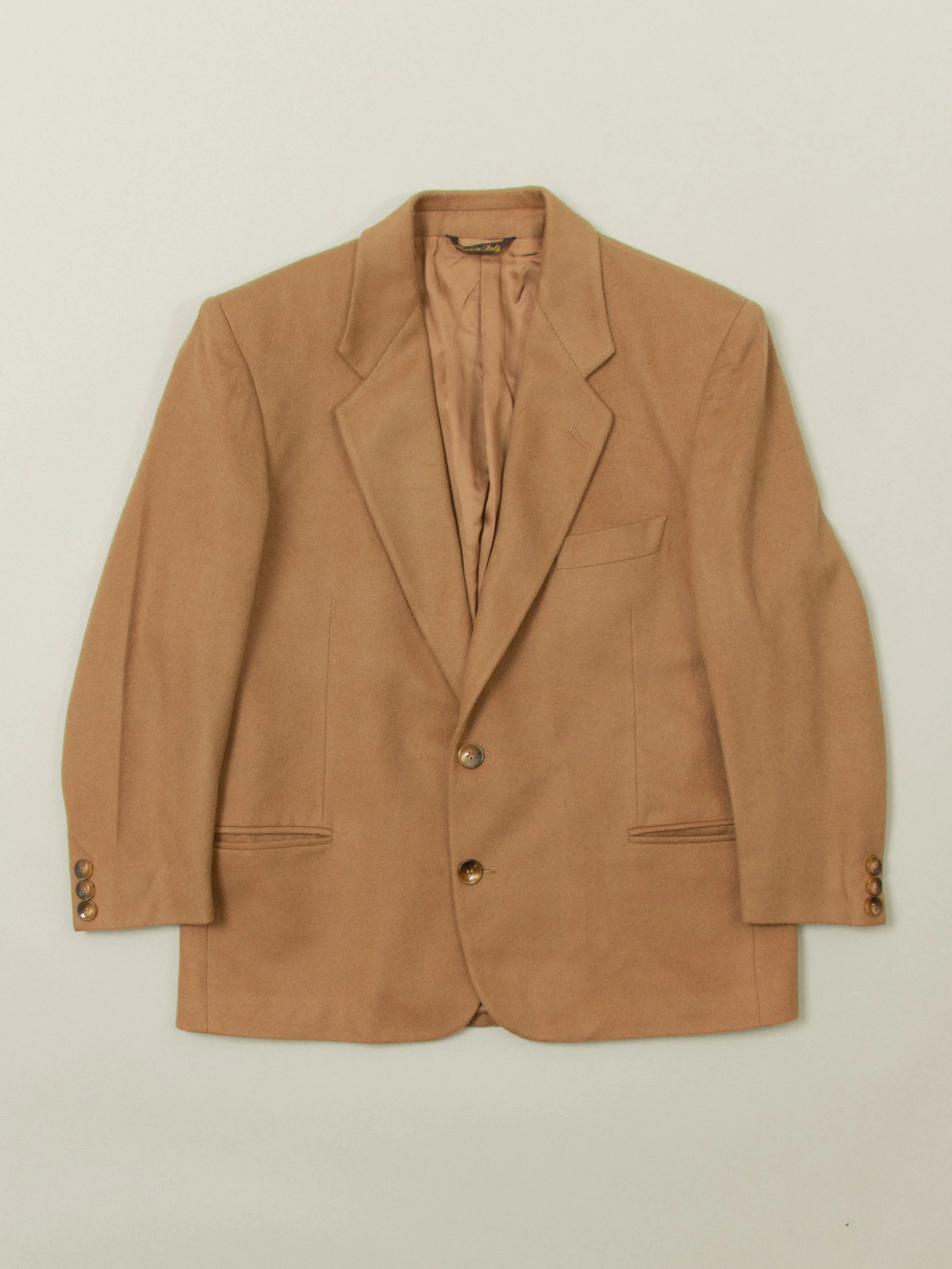 Vtg 1980s Wool Blazer - Made in Italy (S)