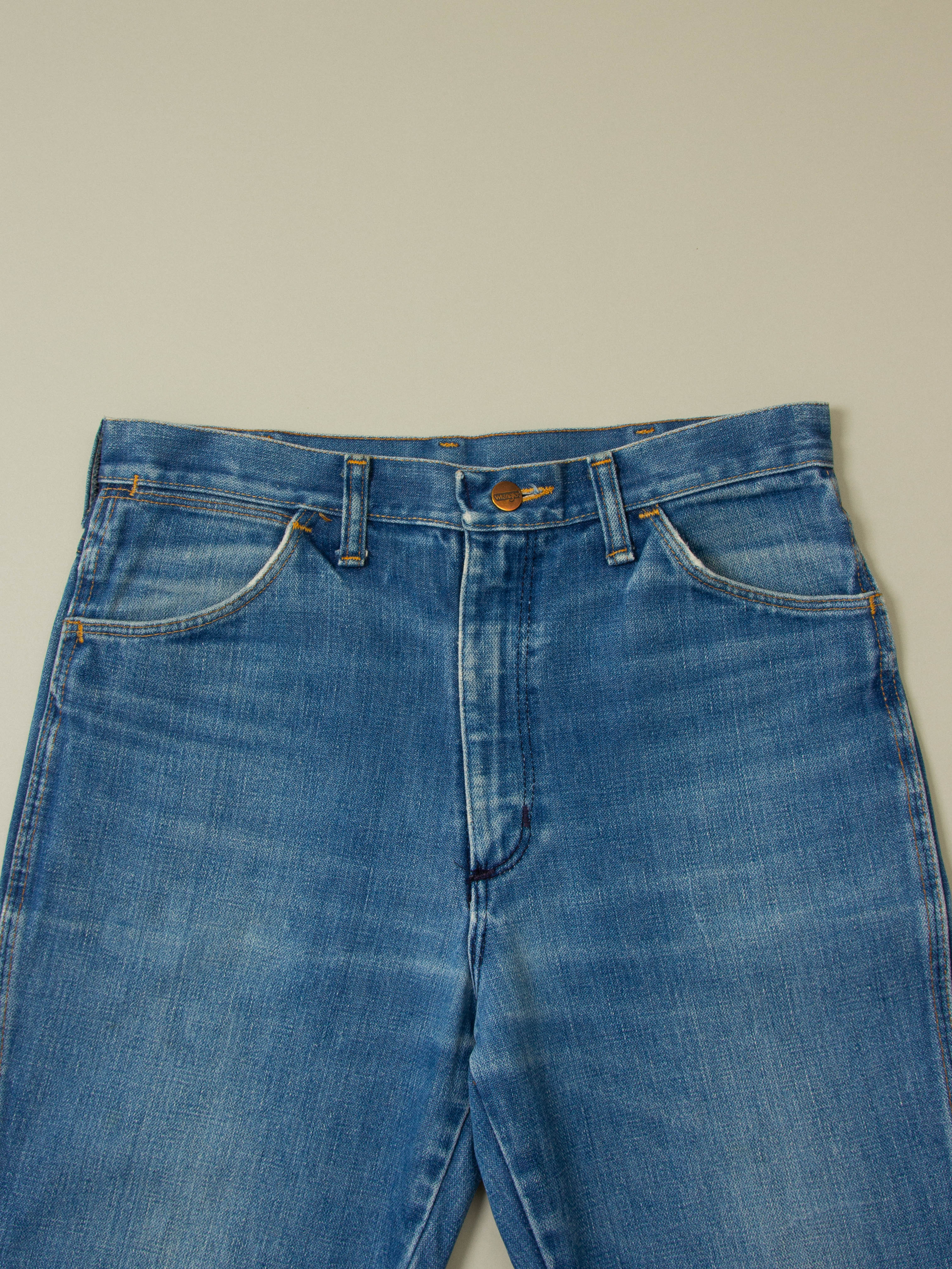 Vtg 1980s Wrangler Bootcut Jeans - Made in USA (32x32) - Image 2