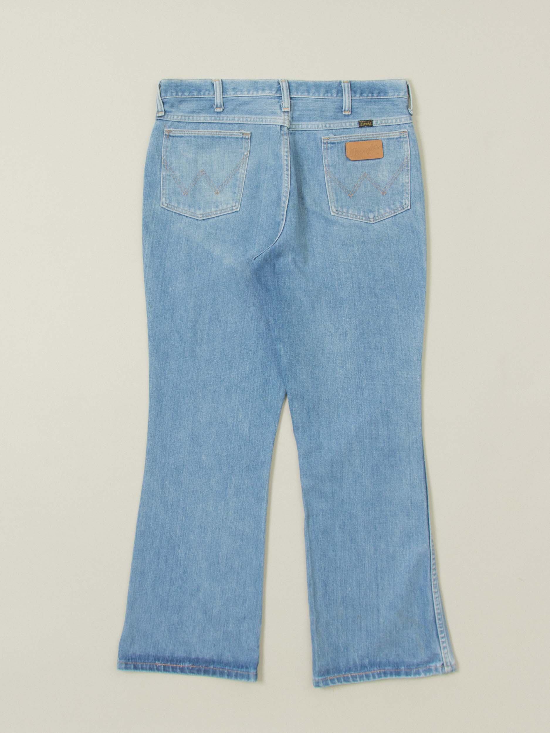 Vtg 1980s Wrangler Bootcut Jeans - Made in USA (34x29) - Image 5