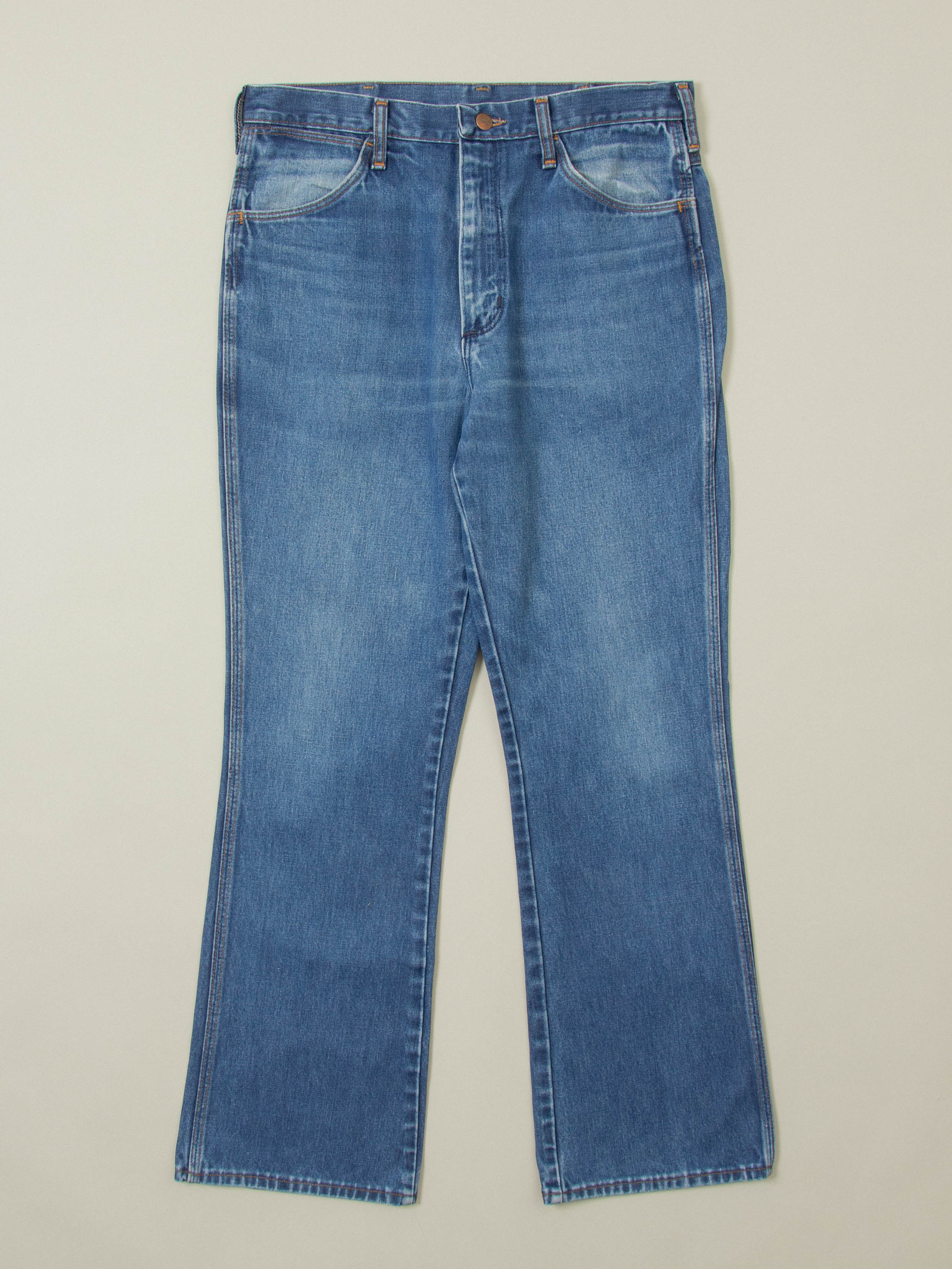 Vtg 1980s Wrangler Bootcut Jeans - Made in USA (34x32)