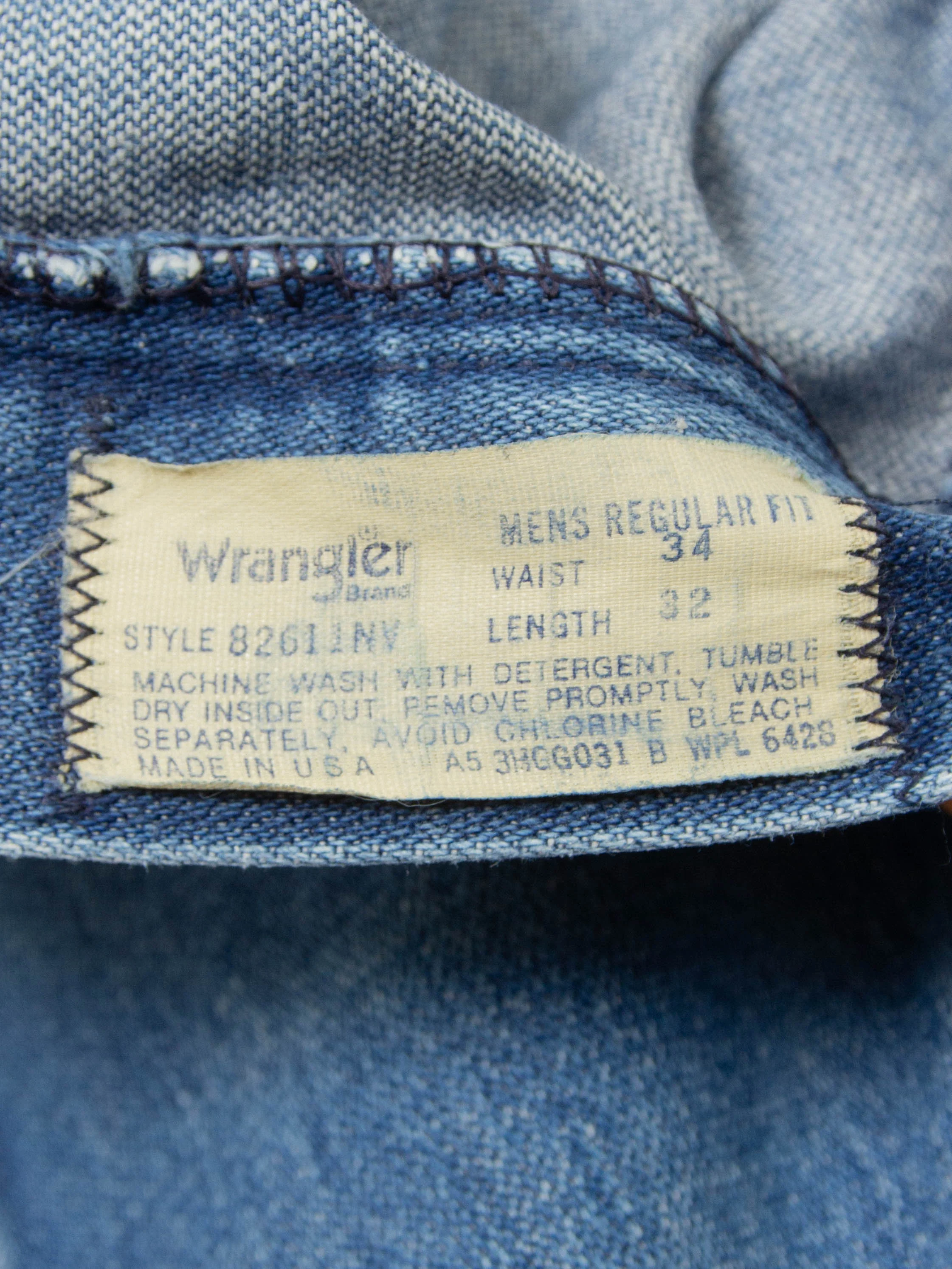 Vtg 1980s Wrangler Bootcut Jeans - Made in USA (34x32) - Image 5